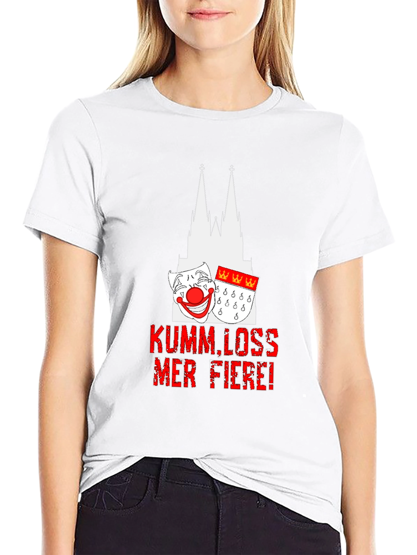 Kumm Loss Mer Fiere T-Shirt - Cologne Cathedral Design