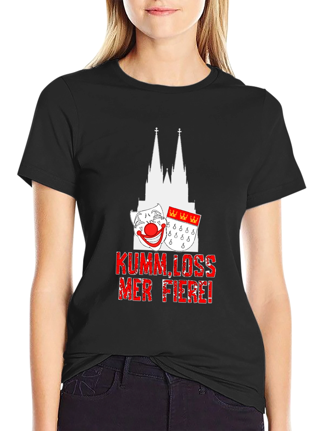 Kumm Loss Mer Fiere T-Shirt - Cologne Cathedral Design
