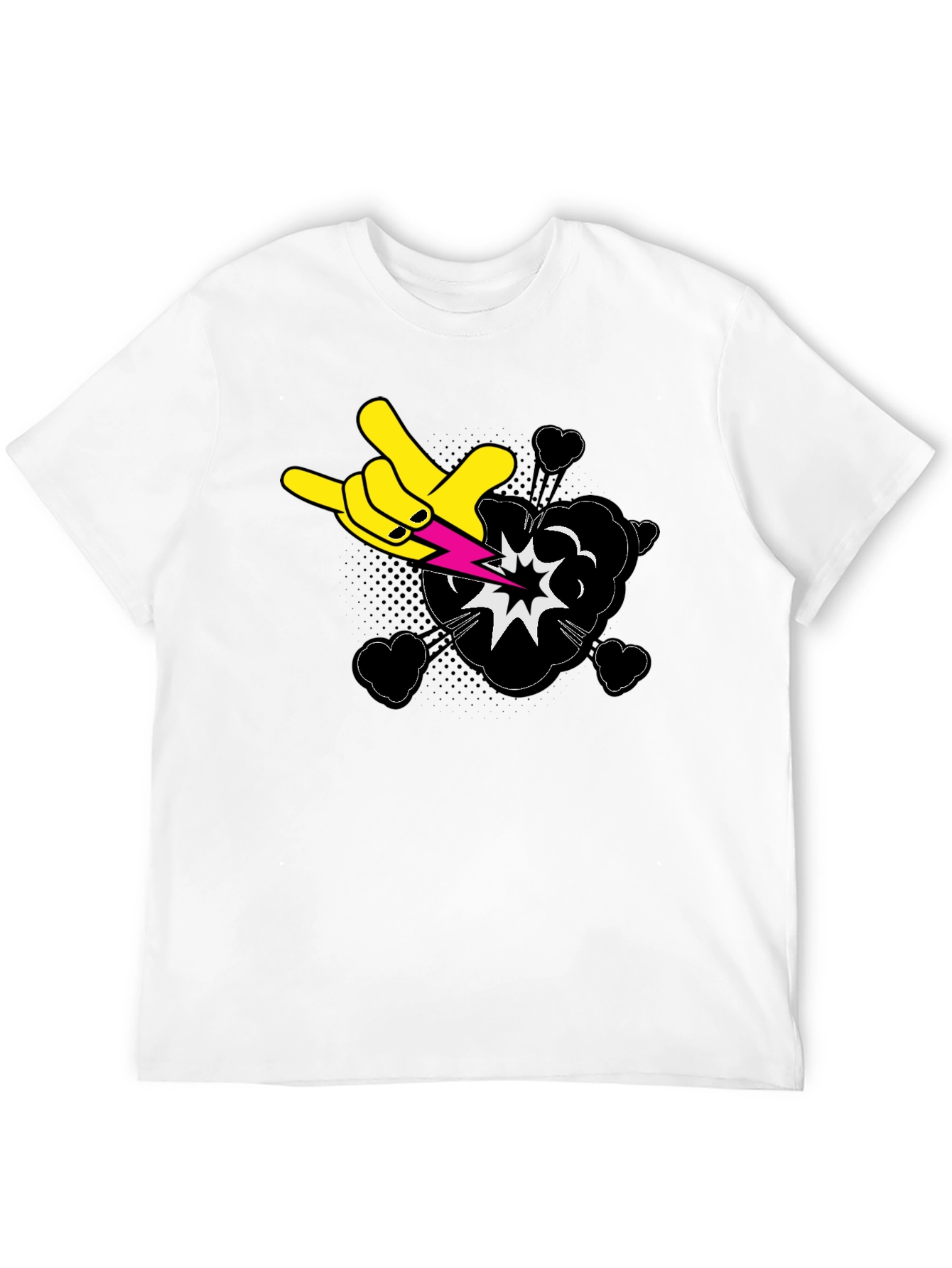 Rock On Graphic Black T-Shirt