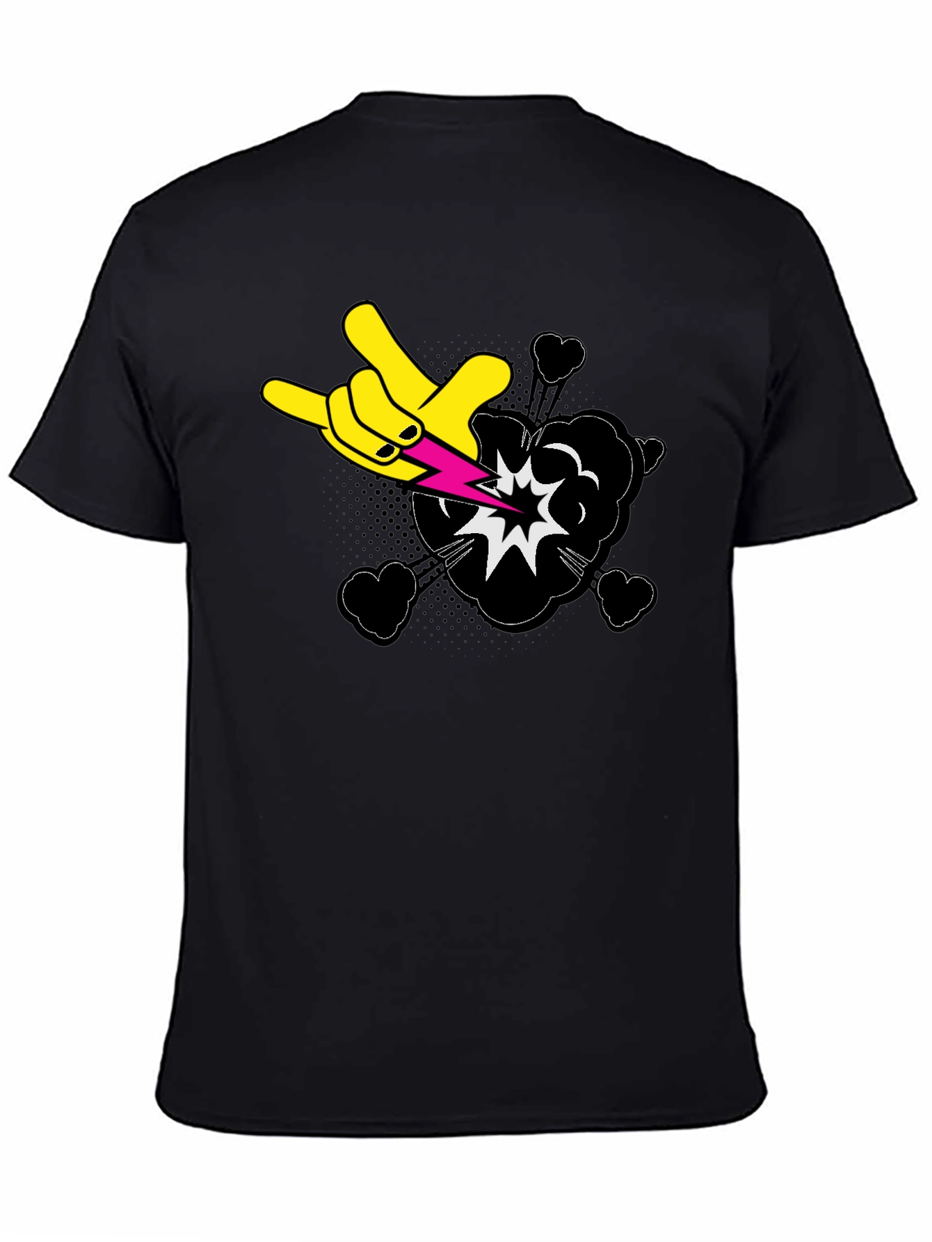 Rock On Graphic Black T-Shirt