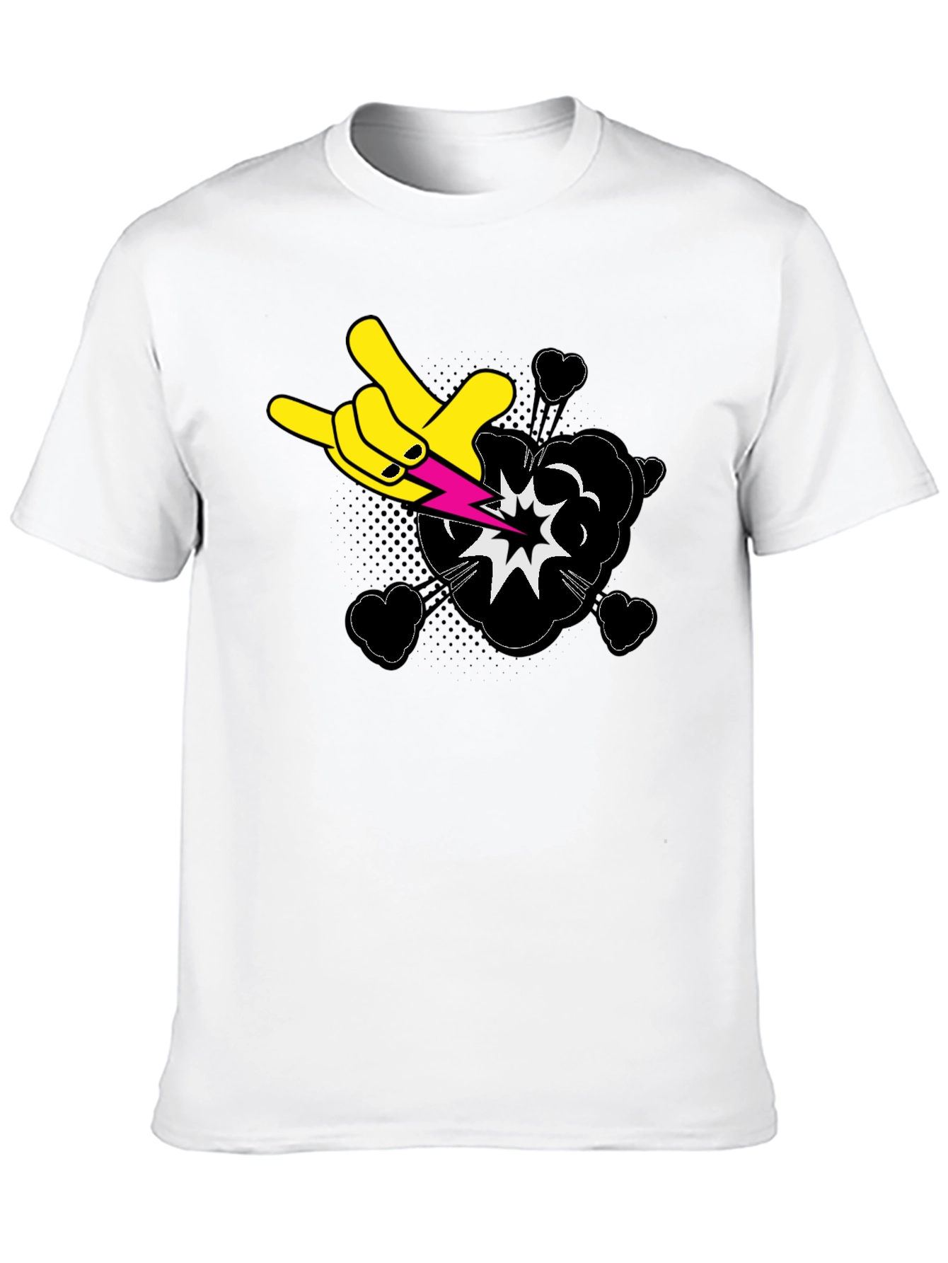 Rock On Graphic Black T-Shirt