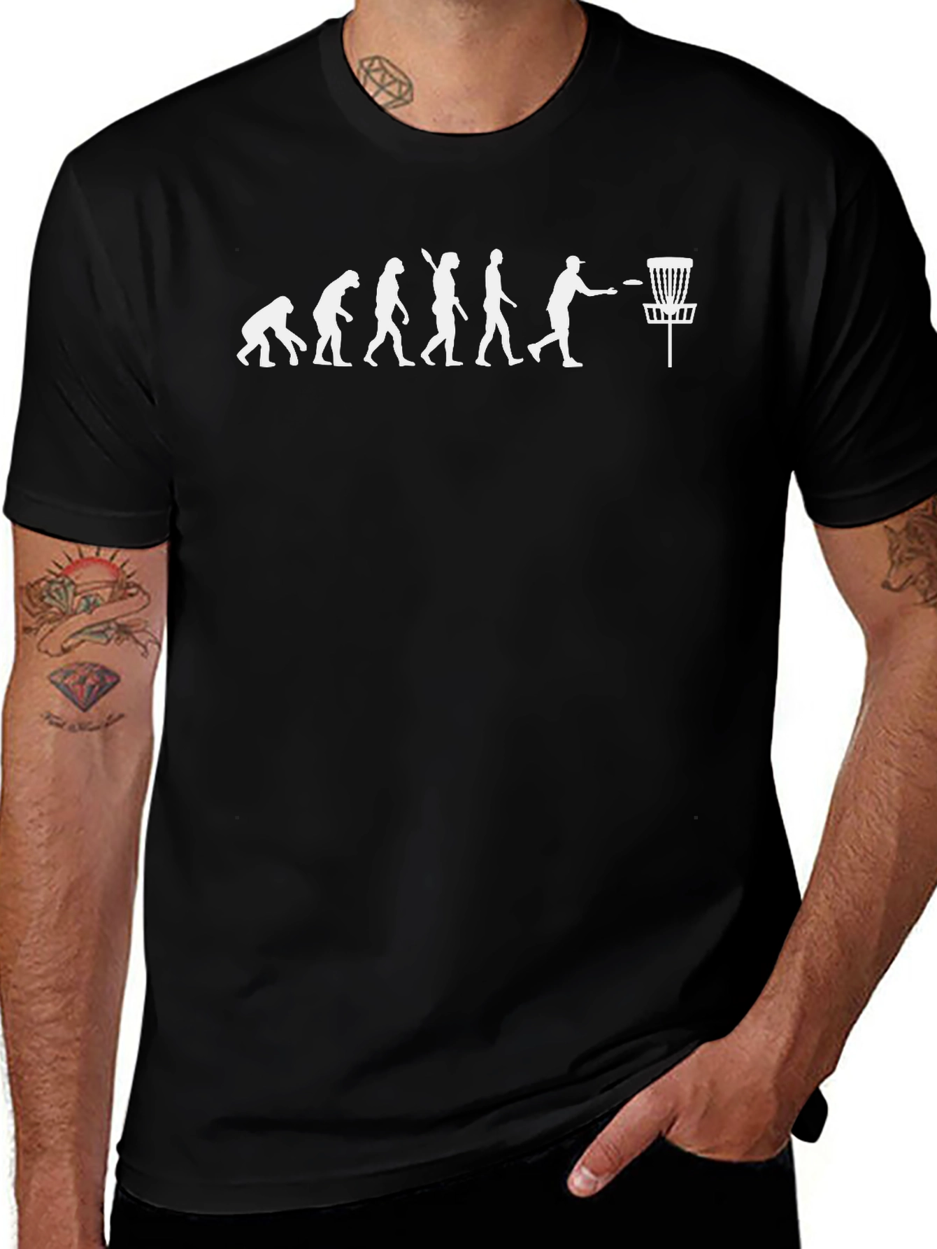Disc Golf Evolution T-Shirt - Funny Ultimate Frisbee Tee