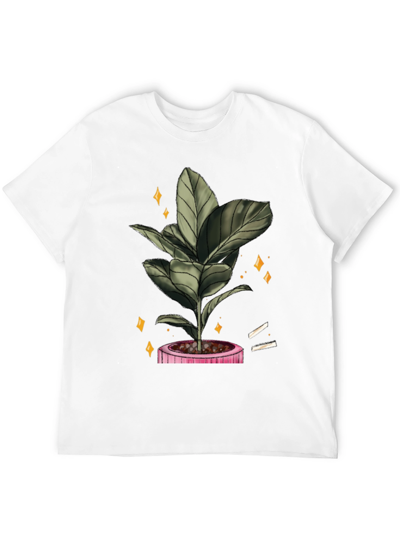 Plant Graphic Black T-Shirt