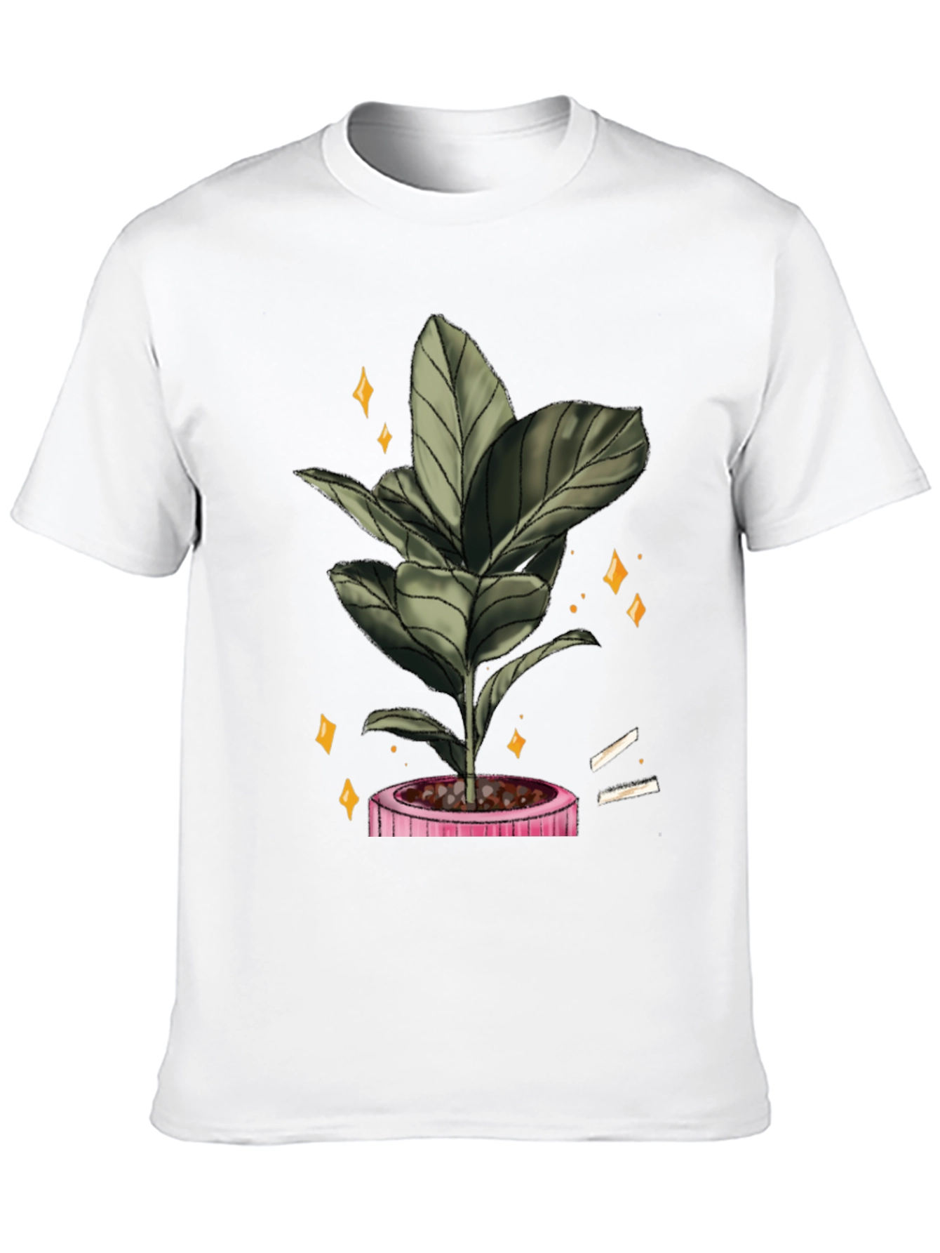 Plant Graphic Black T-Shirt