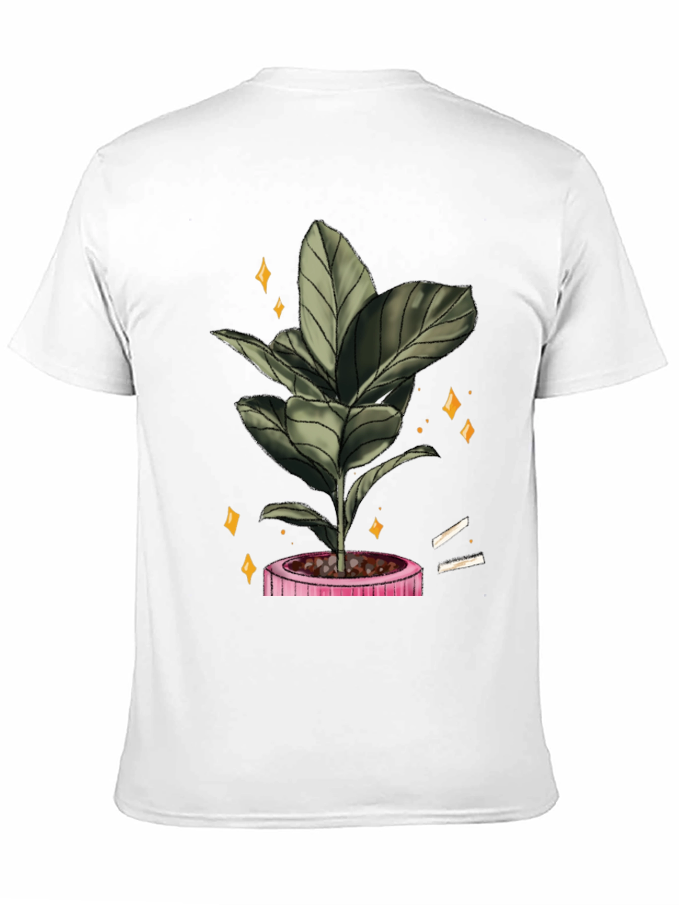 Plant Graphic Black T-Shirt