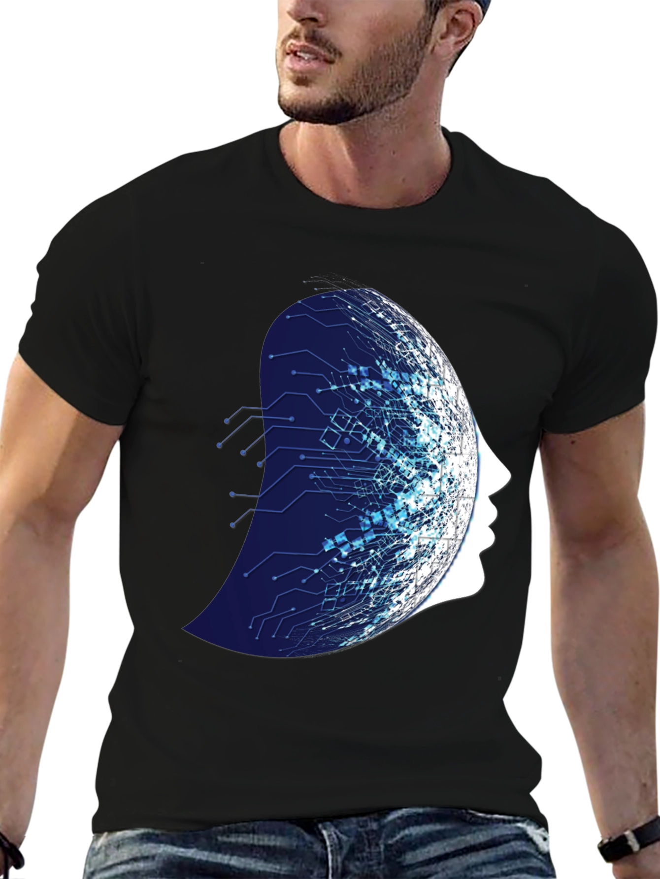 Tech Mind T-Shirt - Modern AI Design