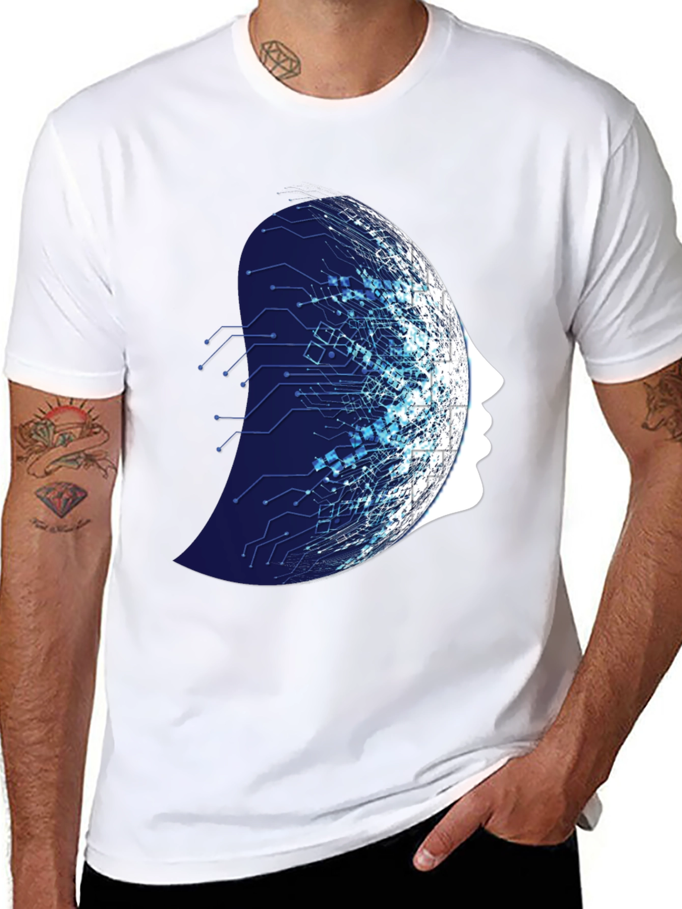 Tech Mind T-Shirt - Modern AI Design