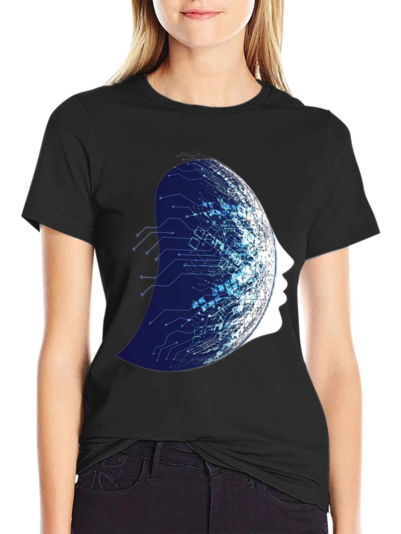 Tech Mind T-Shirt - Modern AI Design