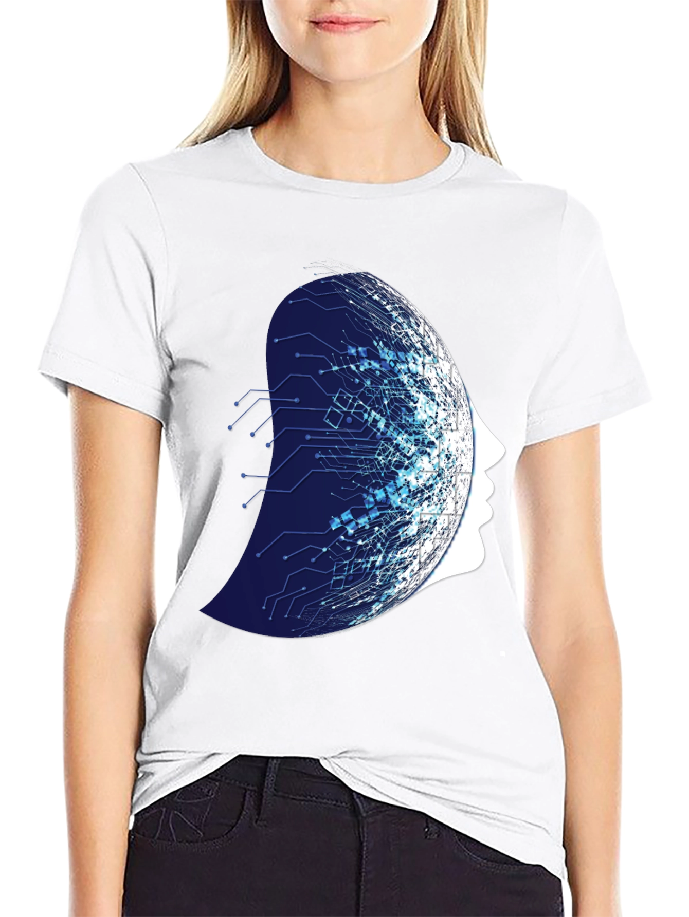 Tech Mind T-Shirt - Modern AI Design