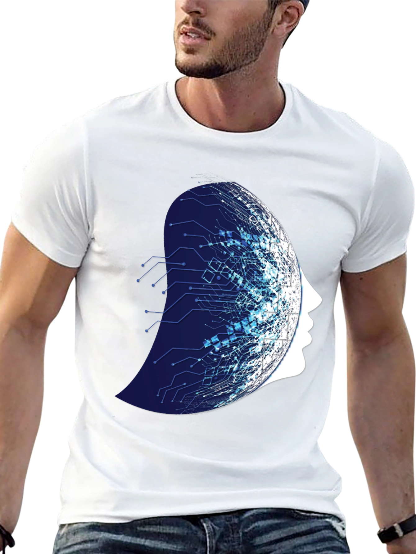 Tech Mind T-Shirt - Modern AI Design