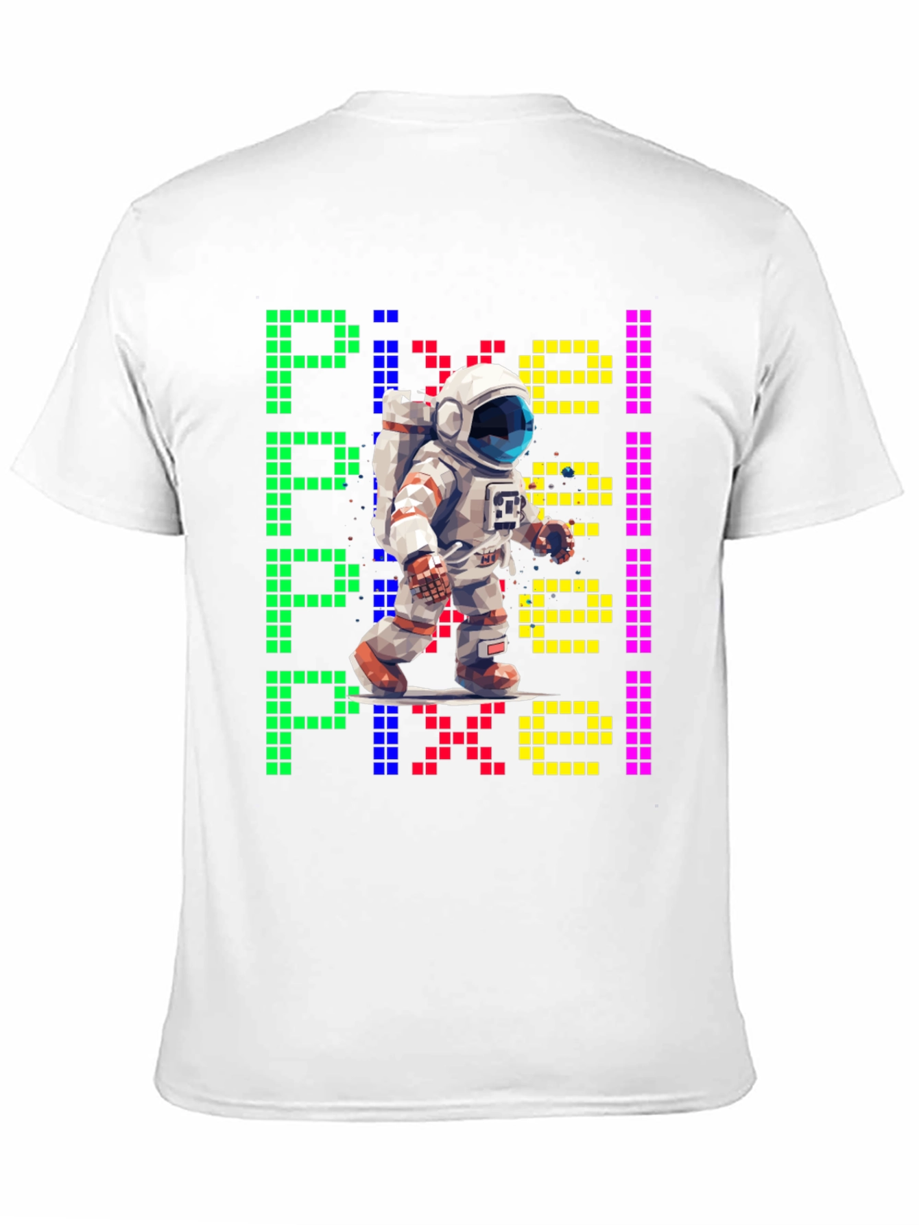Pixel Astronaut T-Shirt - Retro Space Tee