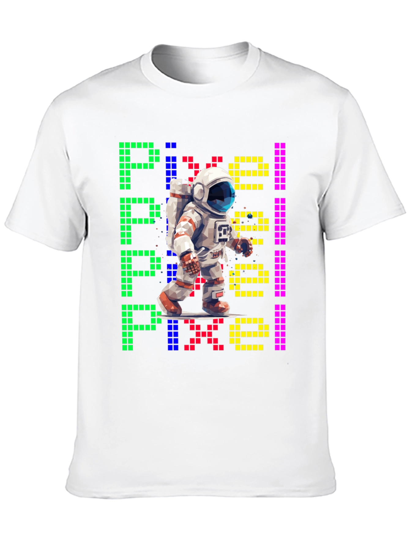 Pixel Astronaut T-Shirt - Retro Space Tee