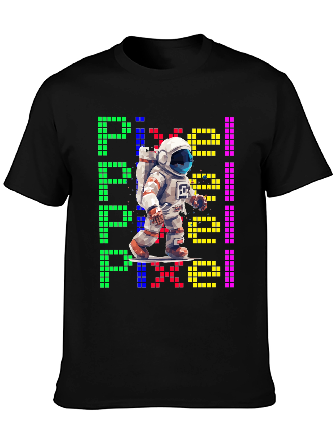 Pixel Astronaut T-Shirt - Retro Space Tee