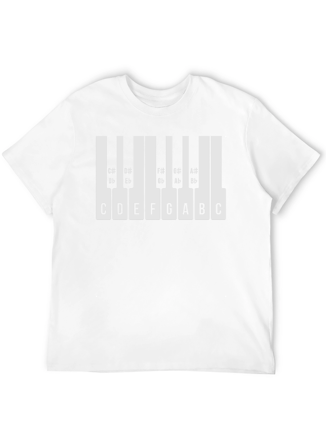 Musical Keyboard Notes T-Shirt