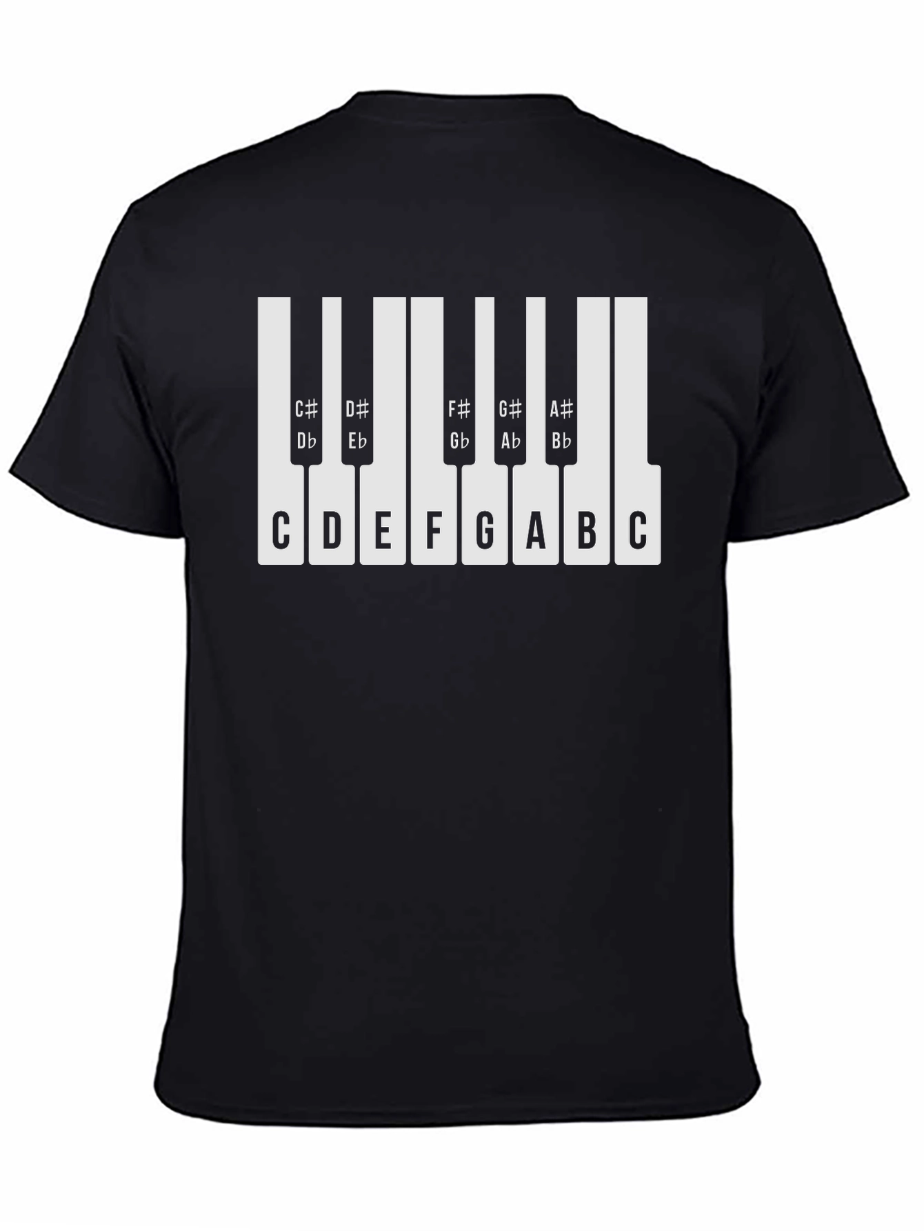 Musical Keyboard Notes T-Shirt