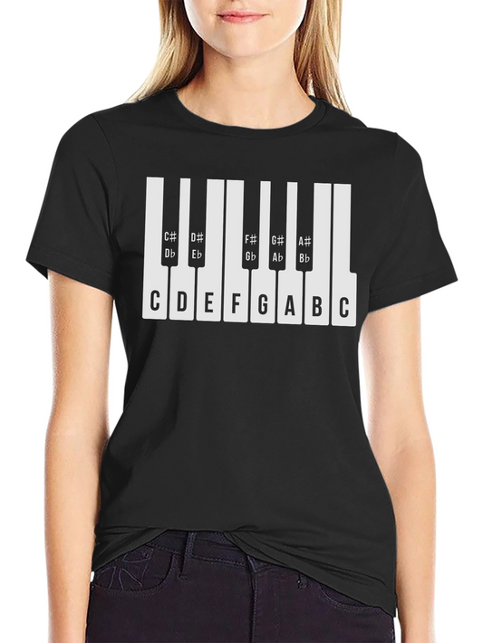Musical Keyboard Notes T-Shirt