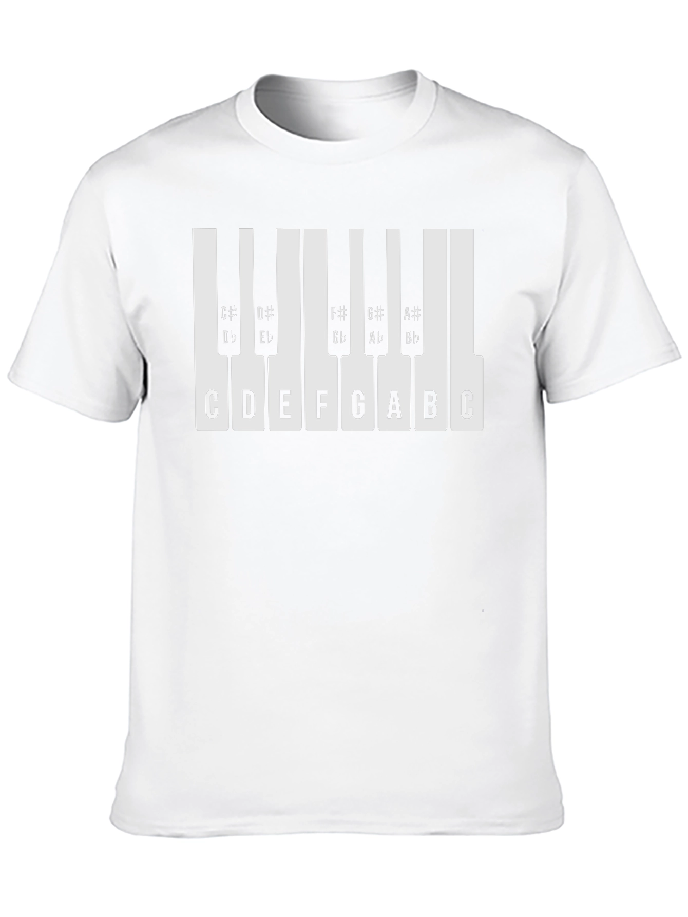 Musical Keyboard Notes T-Shirt