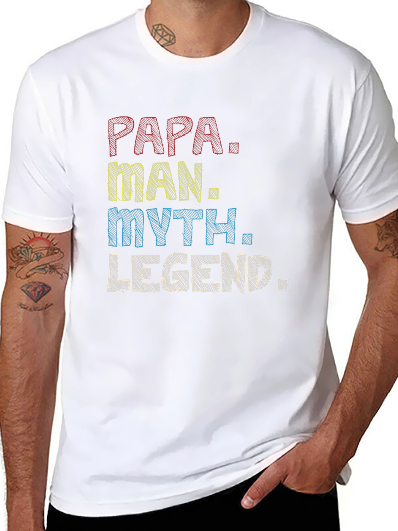 Papa Man Myth Legend Graphic Tee