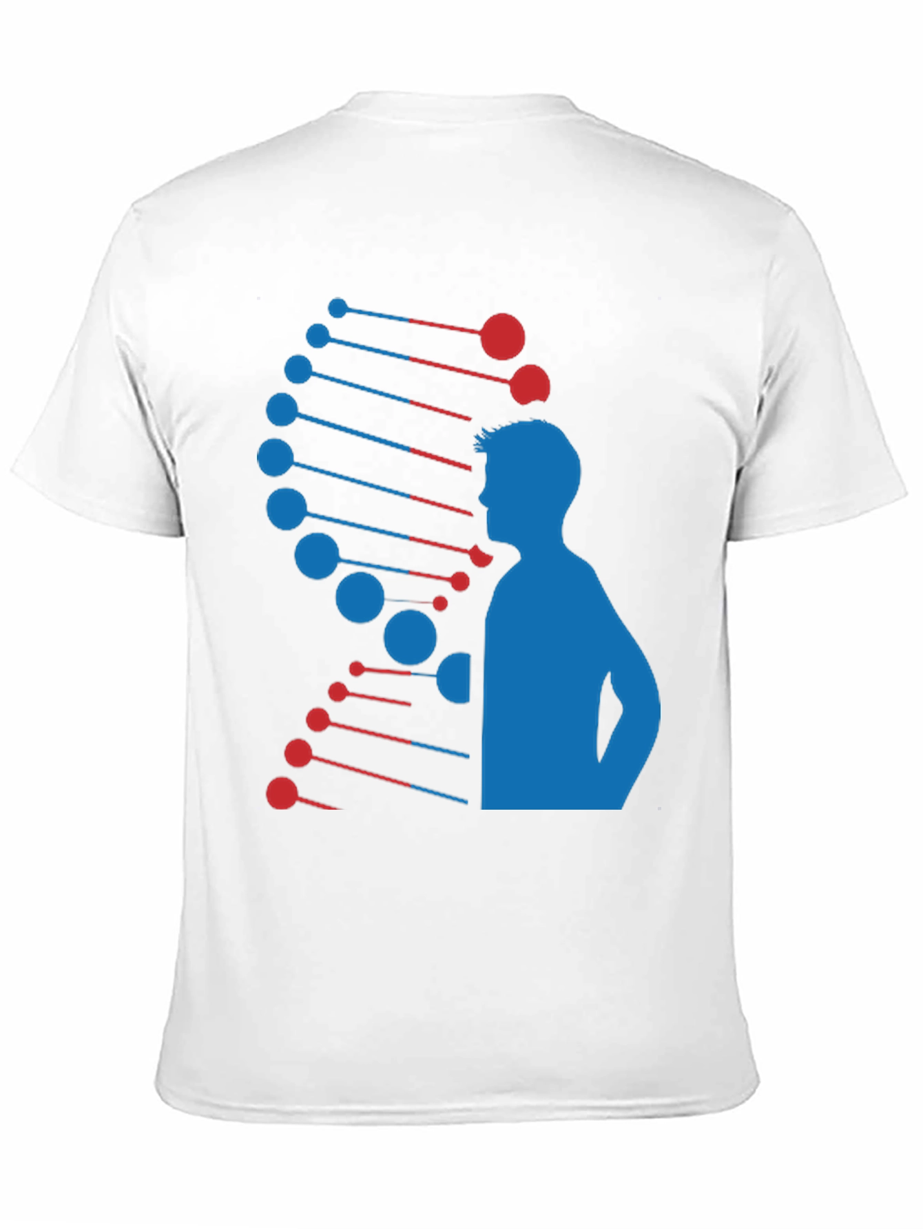 DNA Man Graphic Tee - Black Cotton Blend T-Shirt