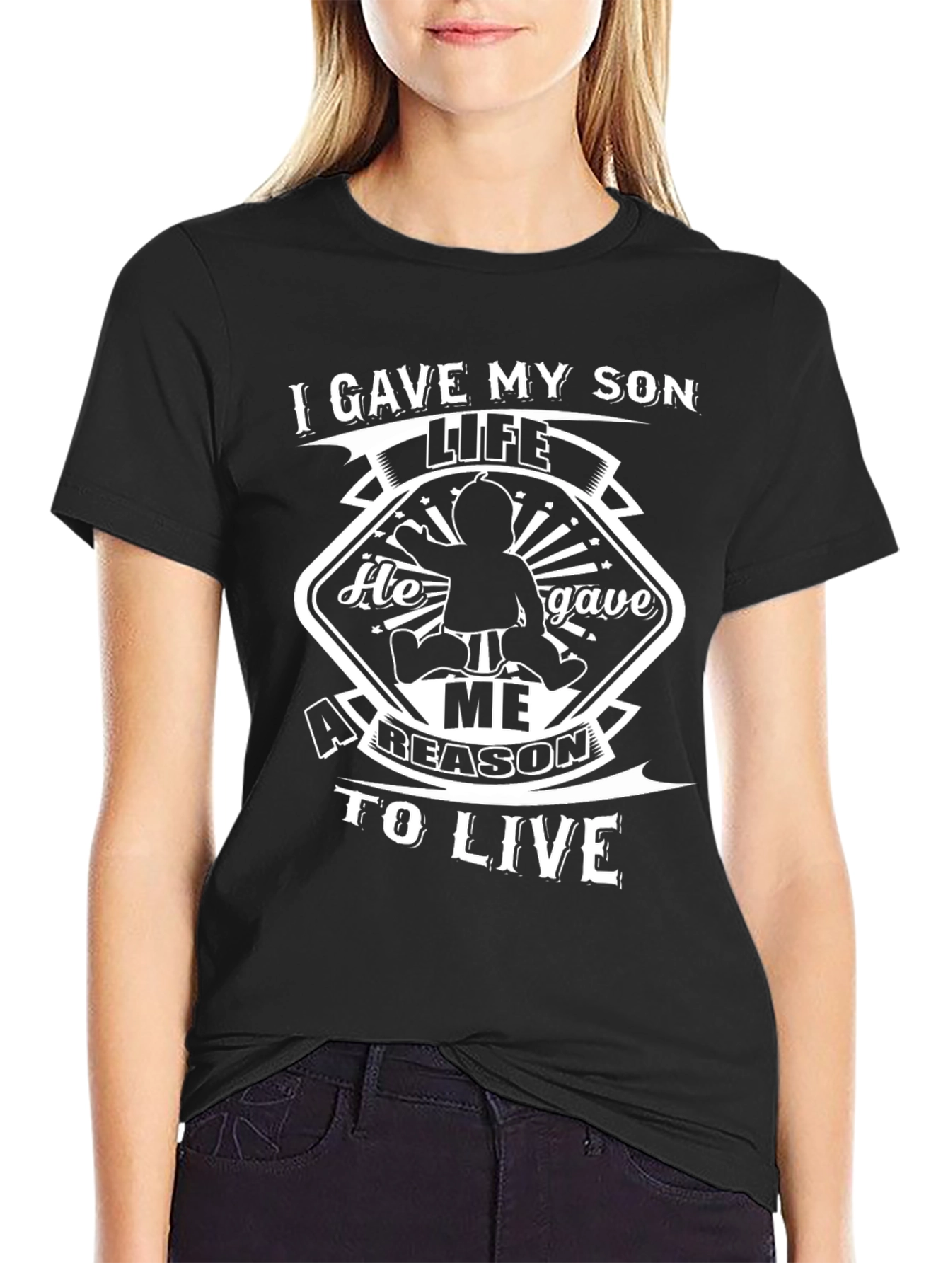 Father Son T-Shirt: I Gave My Son Life