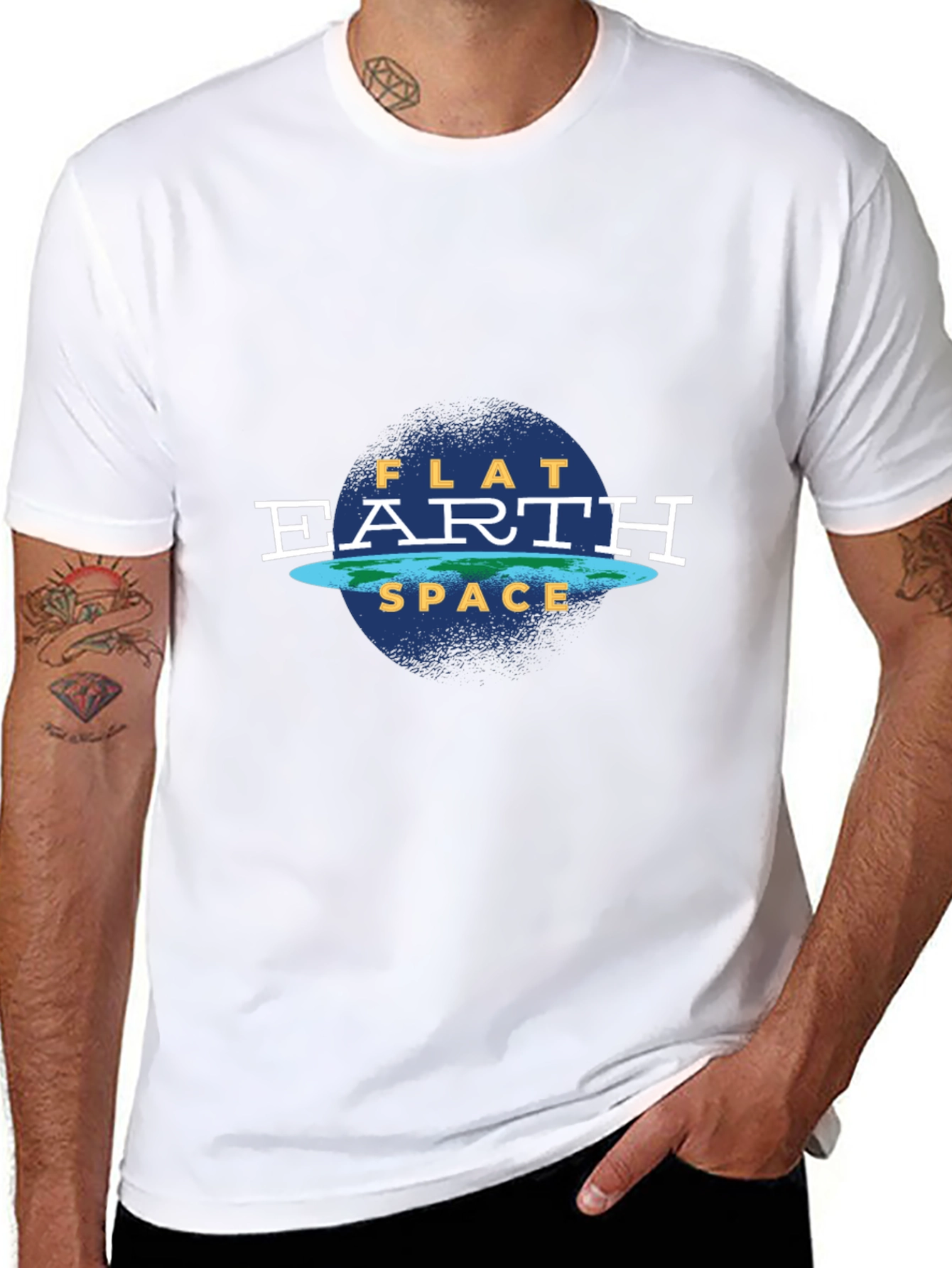 Flat Earth Society T-Shirt - Conspiracy Theory Tee