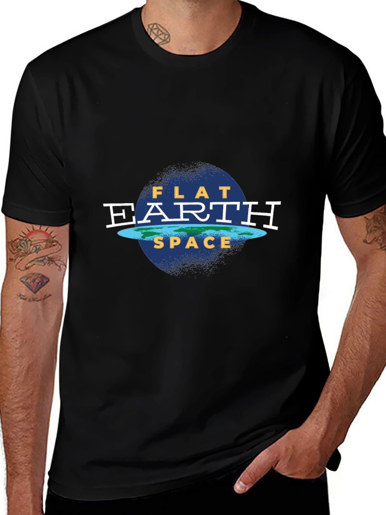 Flat Earth Society T-Shirt - Conspiracy Theory Tee