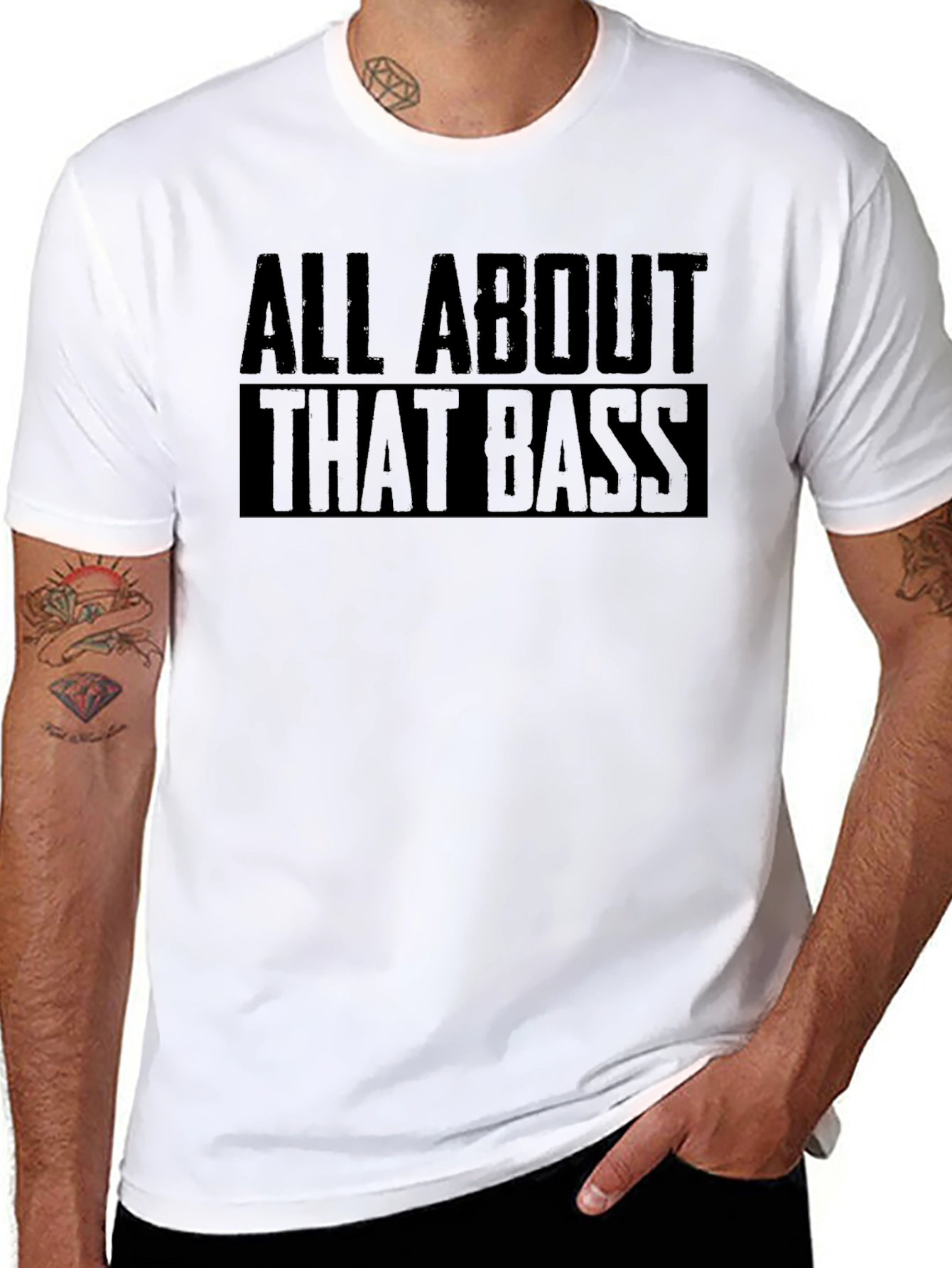 All About That Bass Black Graphic Tee