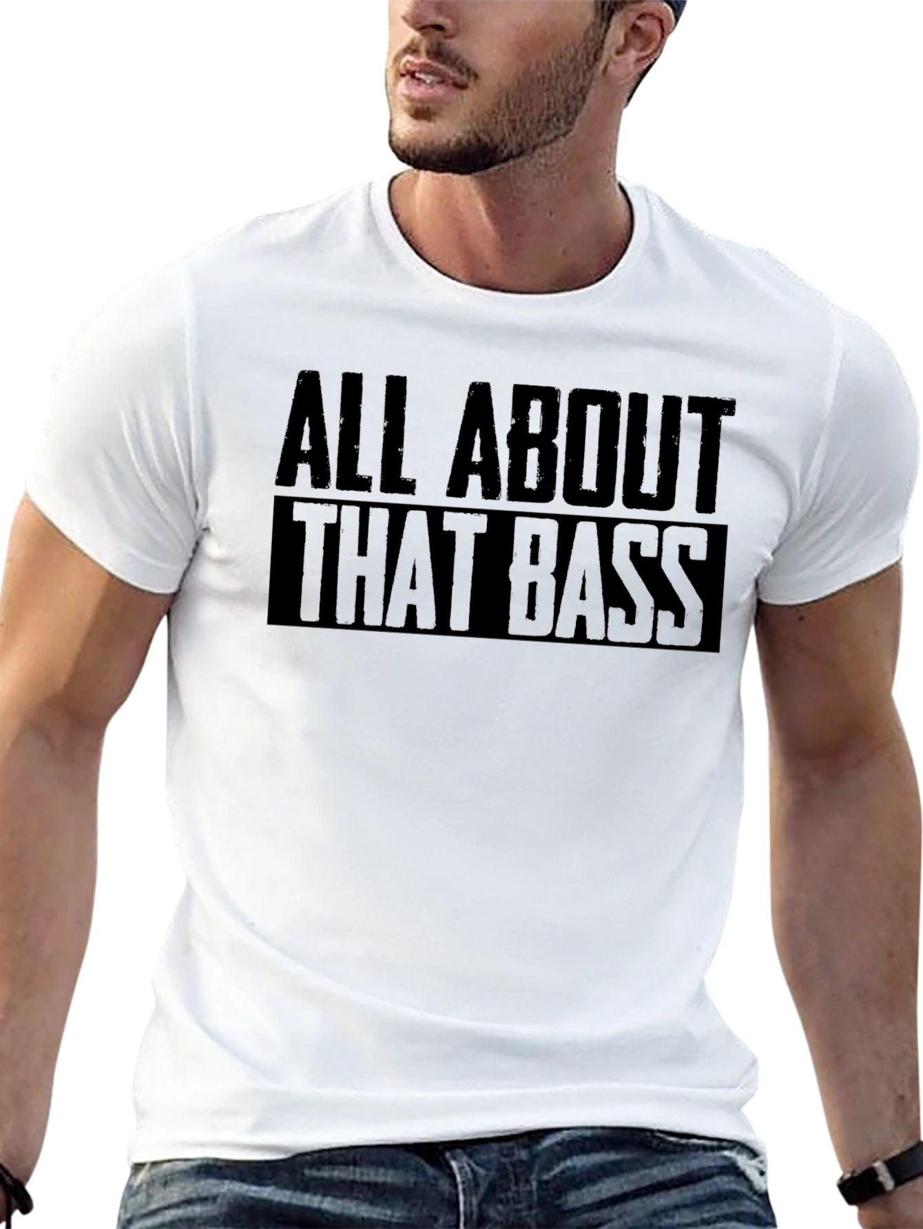 All About That Bass Black Graphic Tee