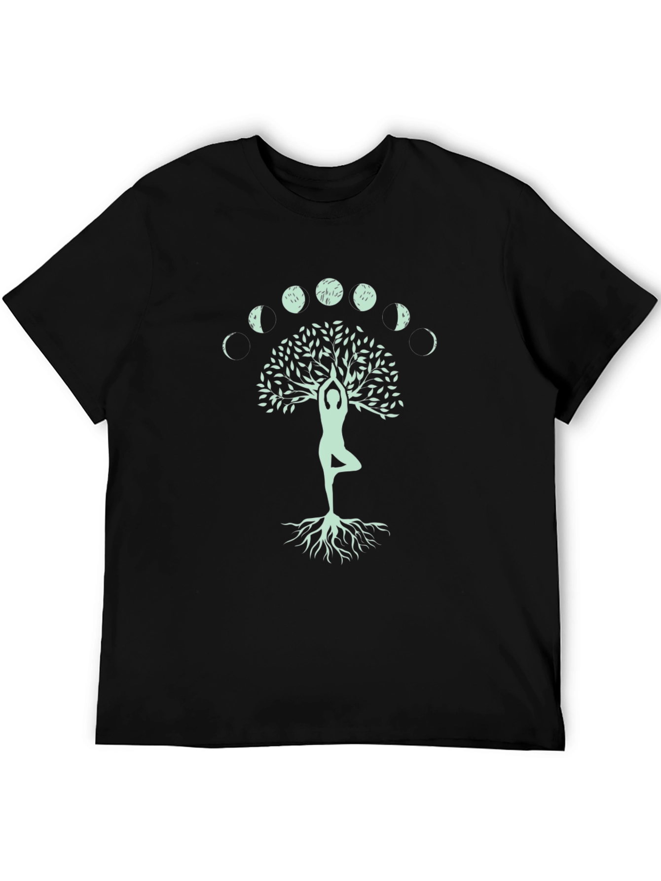 Yoga Tree of Life T-Shirt - Moon Phases