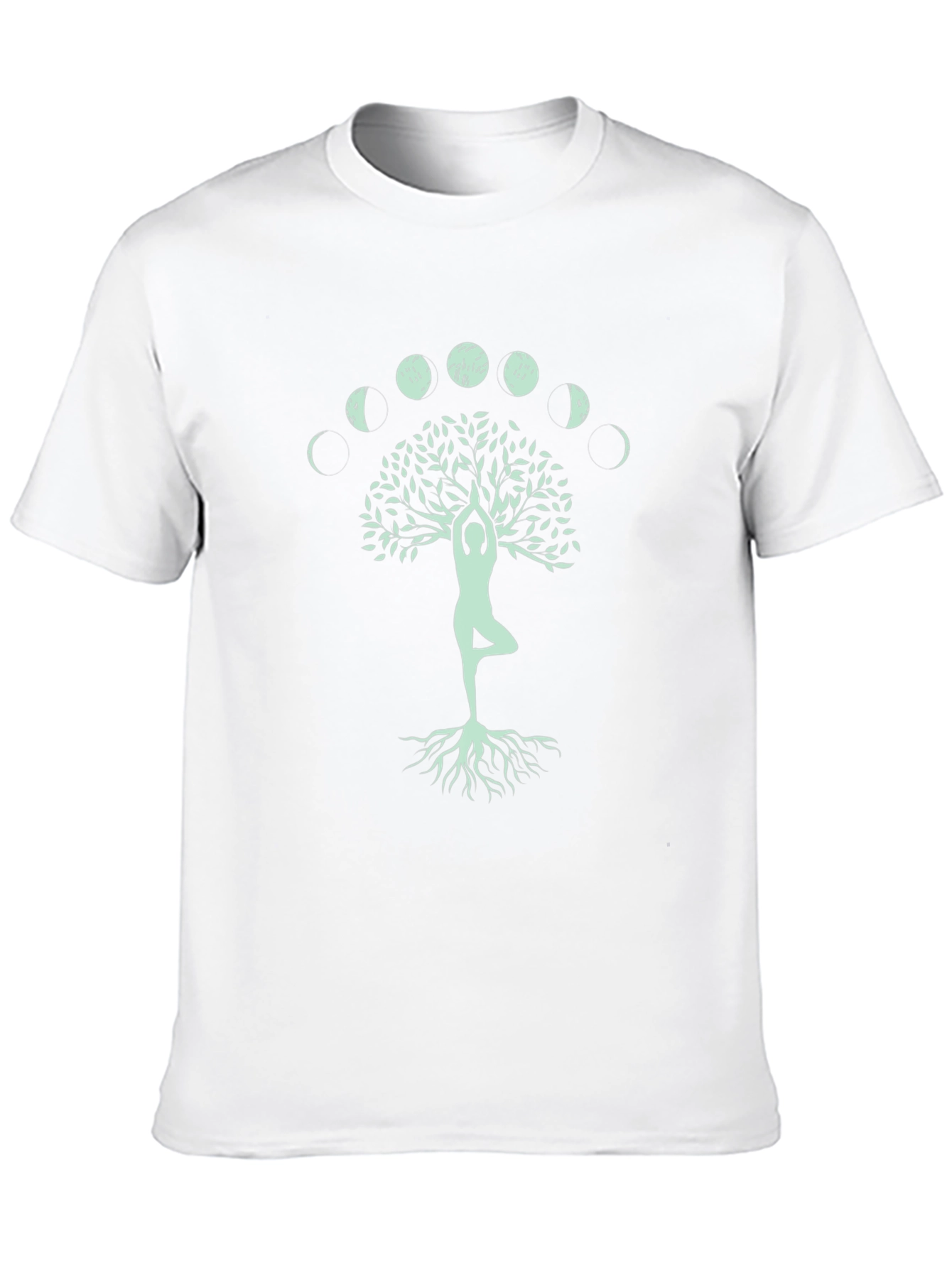 Yoga Tree of Life T-Shirt - Moon Phases