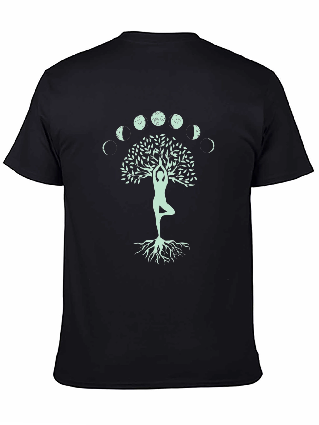 Yoga Tree of Life T-Shirt - Moon Phases