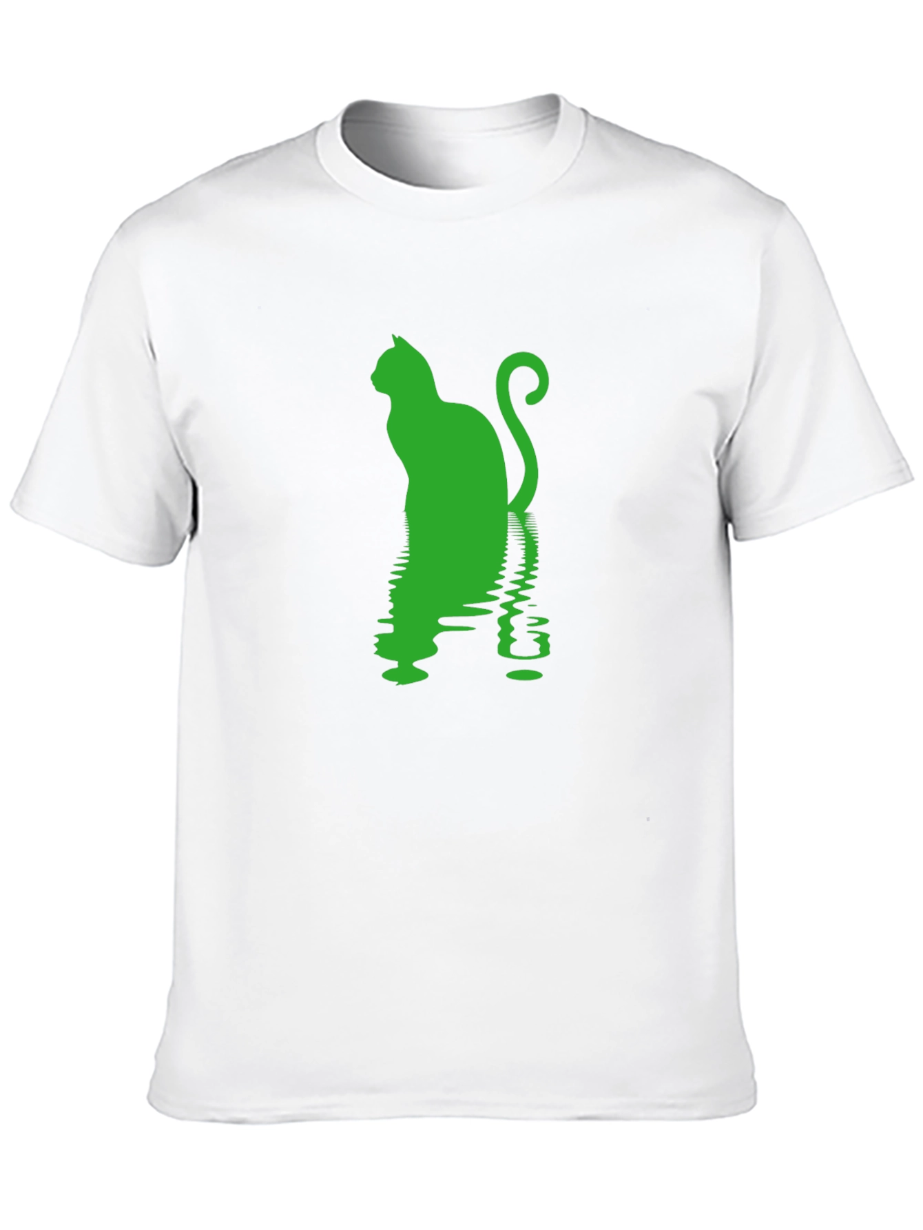 Cool Cat Silhouette Reflective Print Tee