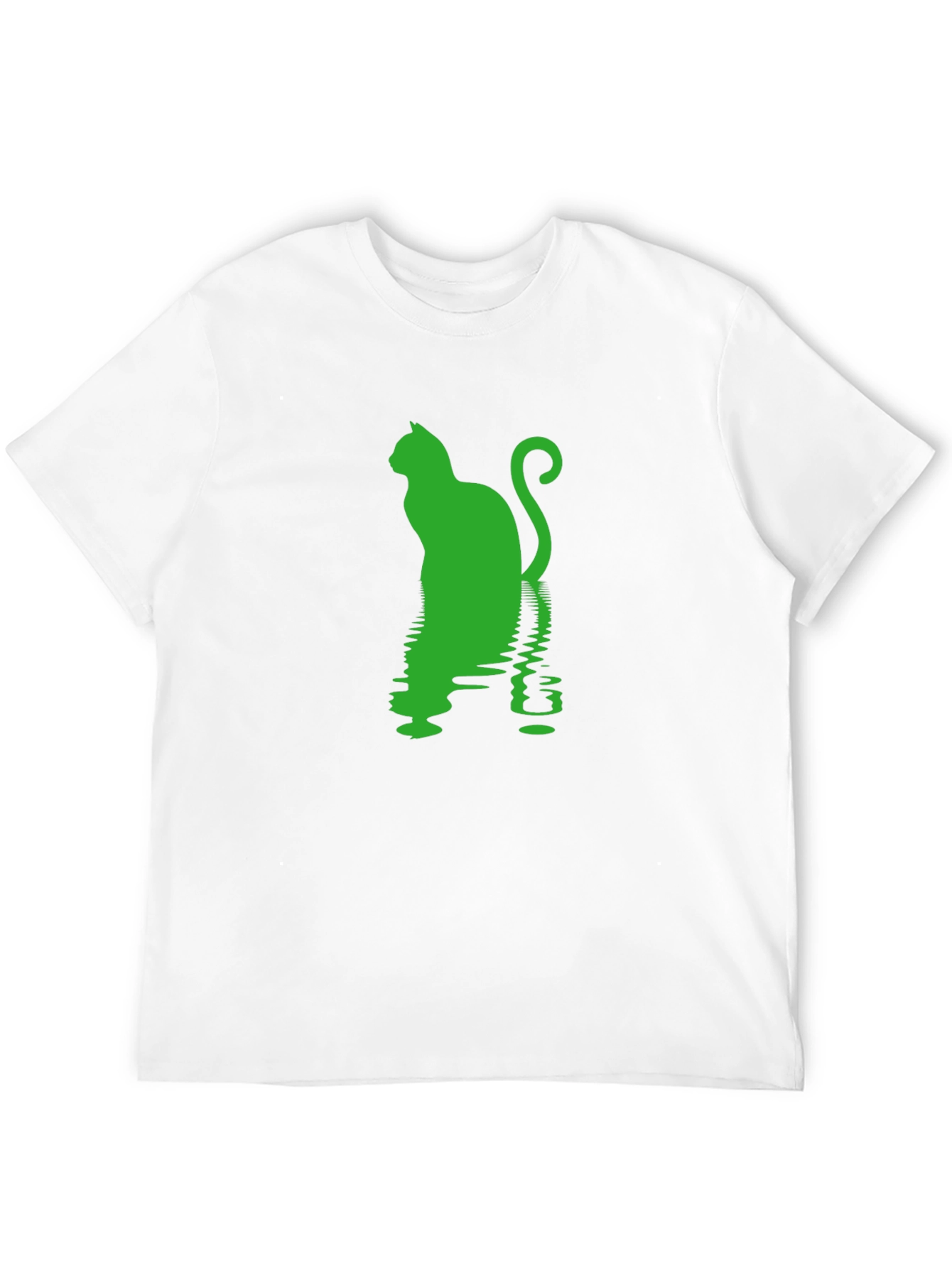 Cool Cat Silhouette Reflective Print Tee