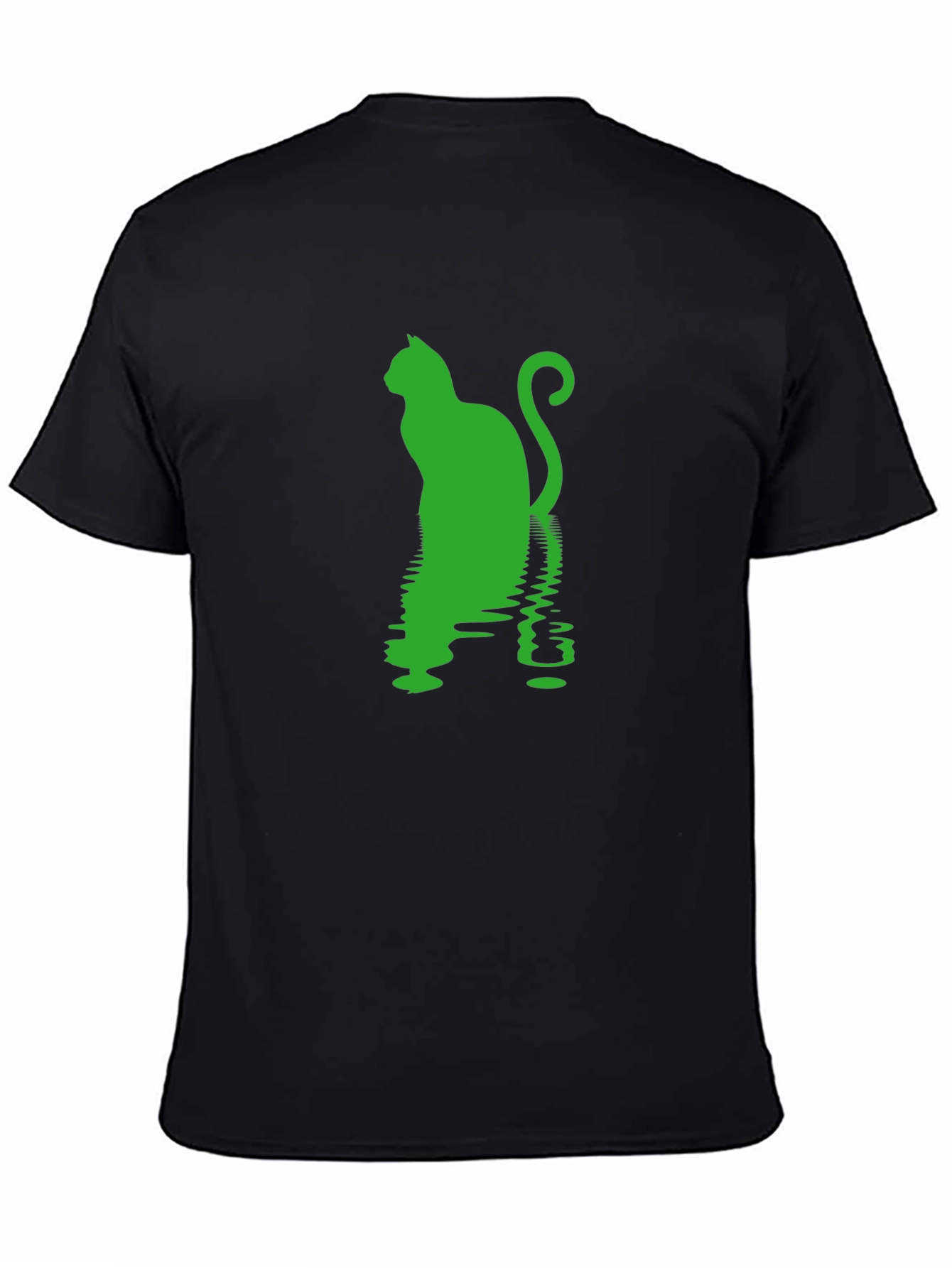 Cool Cat Silhouette Reflective Print Tee