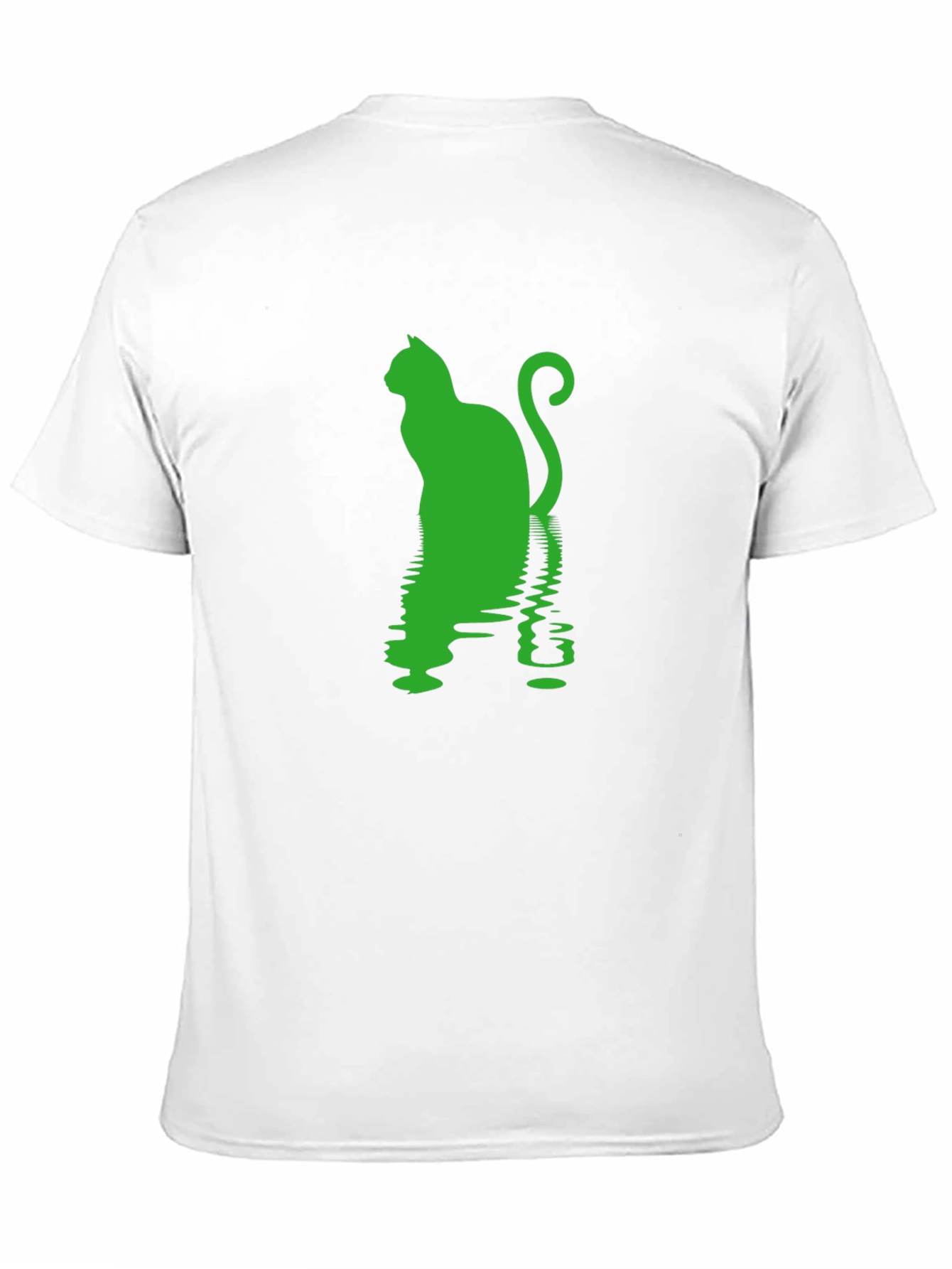 Cool Cat Silhouette Reflective Print Tee