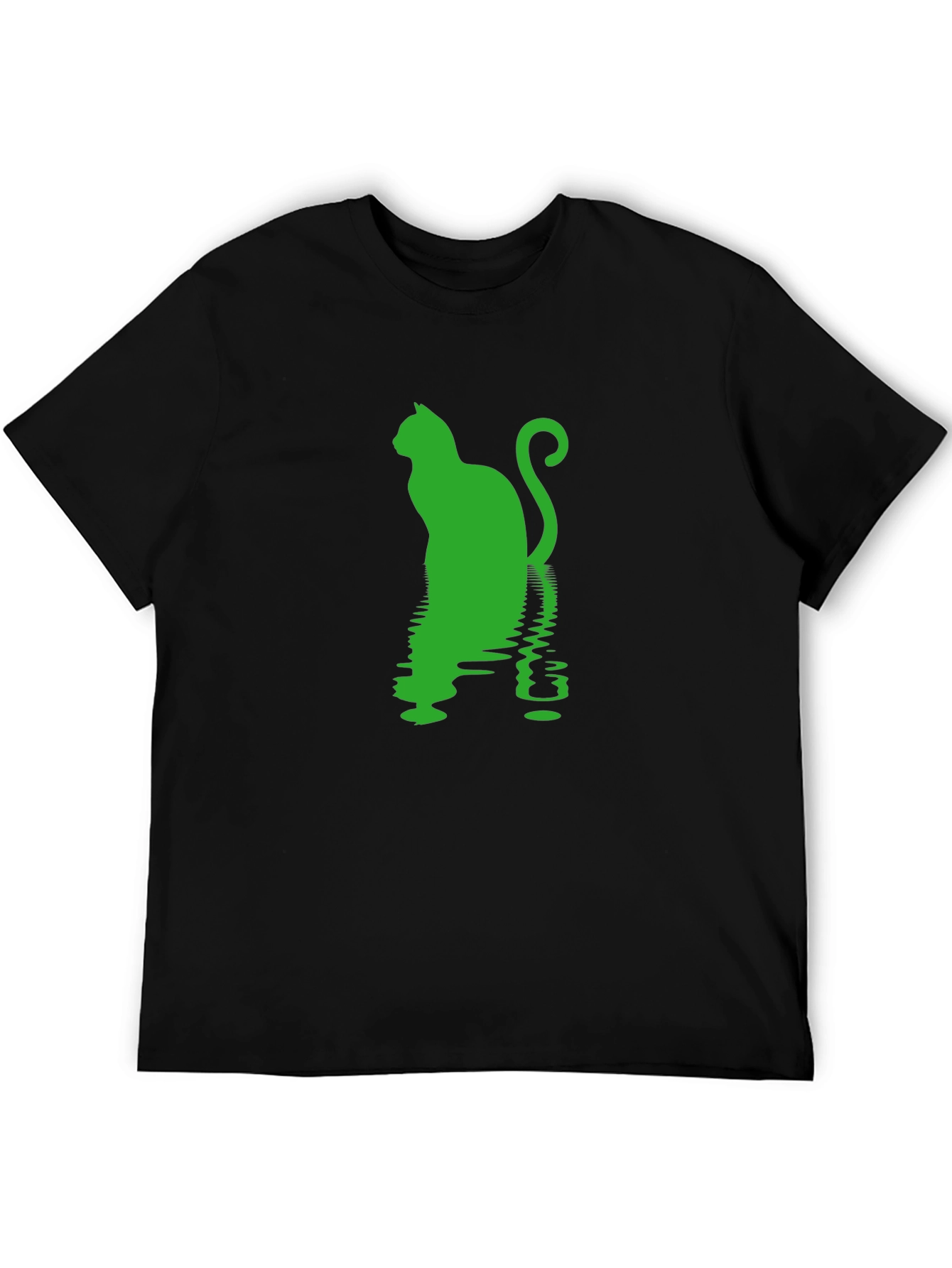 Cool Cat Silhouette Reflective Print Tee