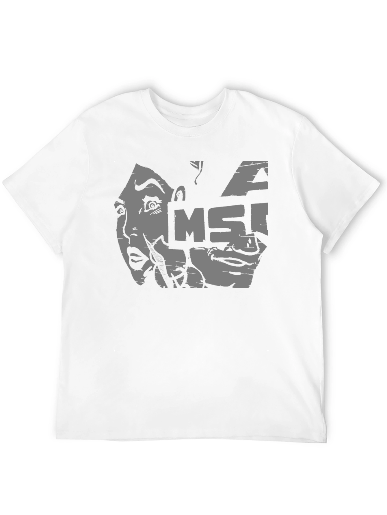 MSI Graphic Tee - Black Cotton Casual T-Shirt