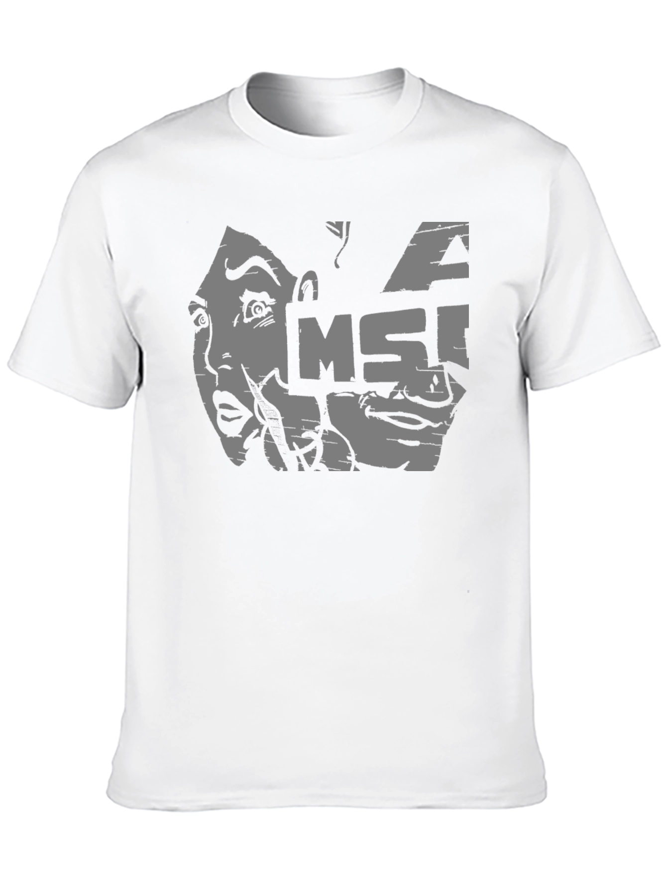 MSI Graphic Tee - Black Cotton Casual T-Shirt