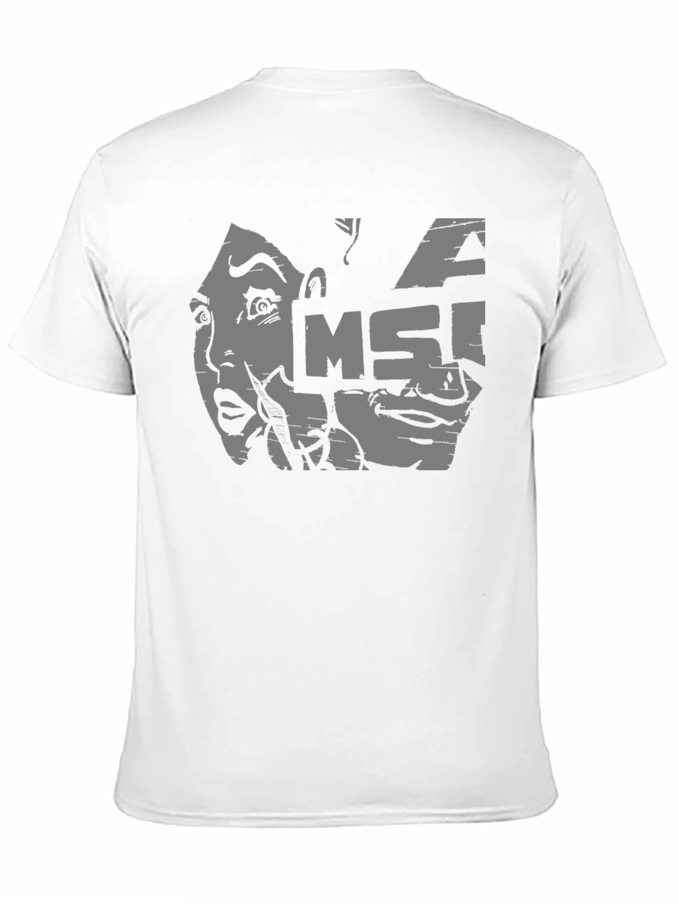 MSI Graphic Tee - Black Cotton Casual T-Shirt