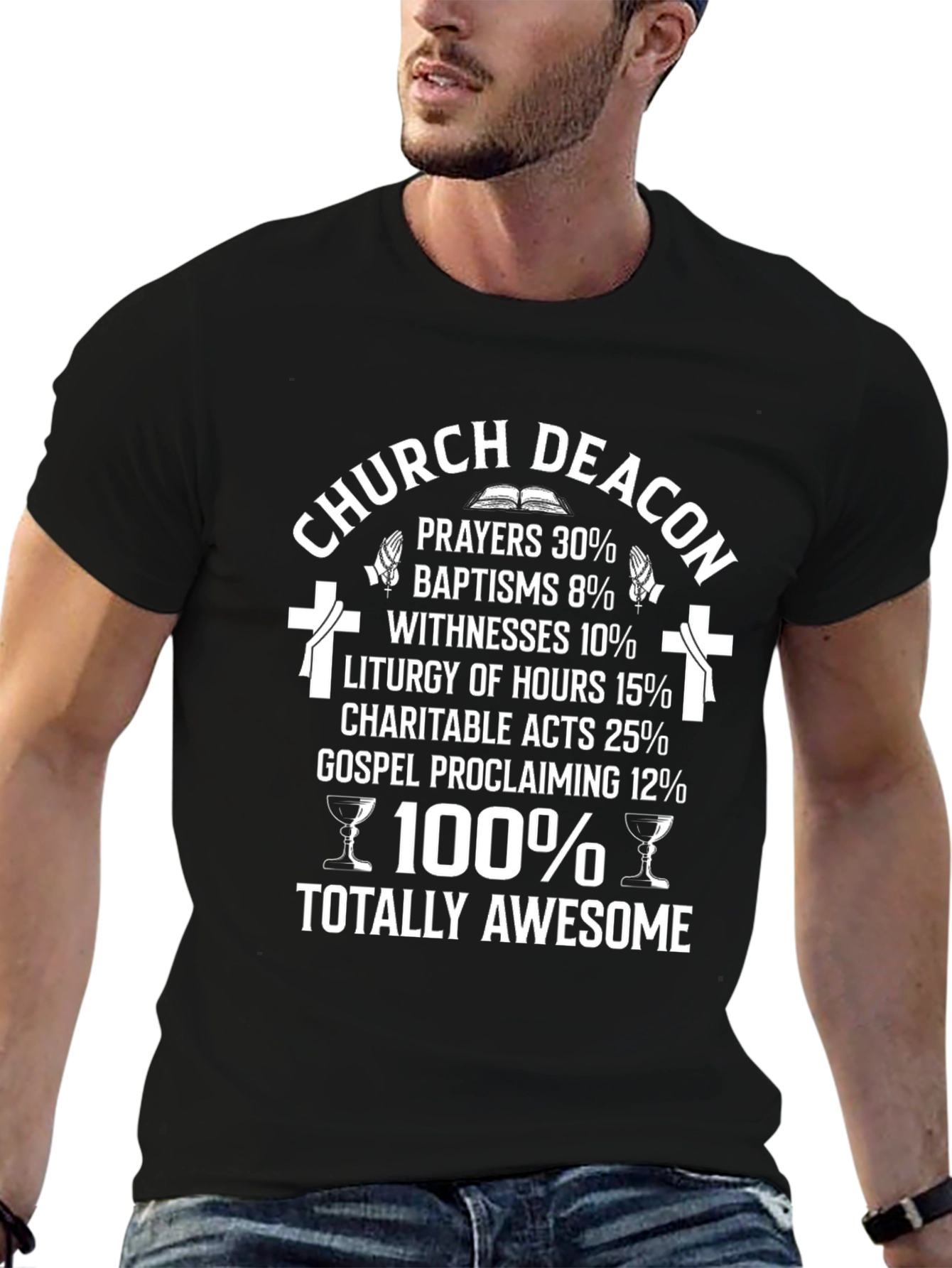 Church Deacon Totally Awesome Graphic T-Shirt