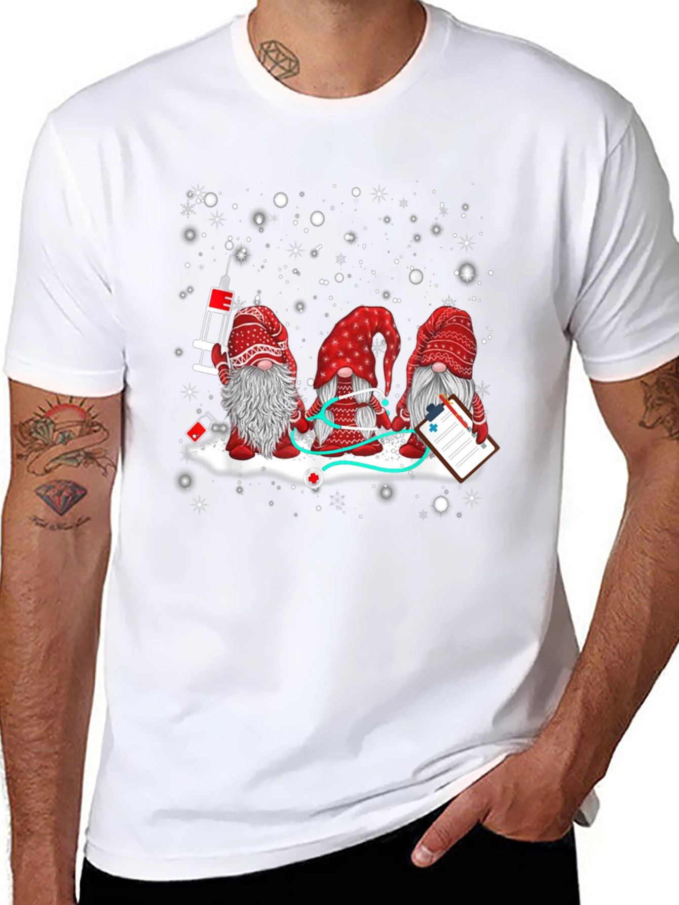 Nurse Gnomes T-Shirt: Holiday Health Hero