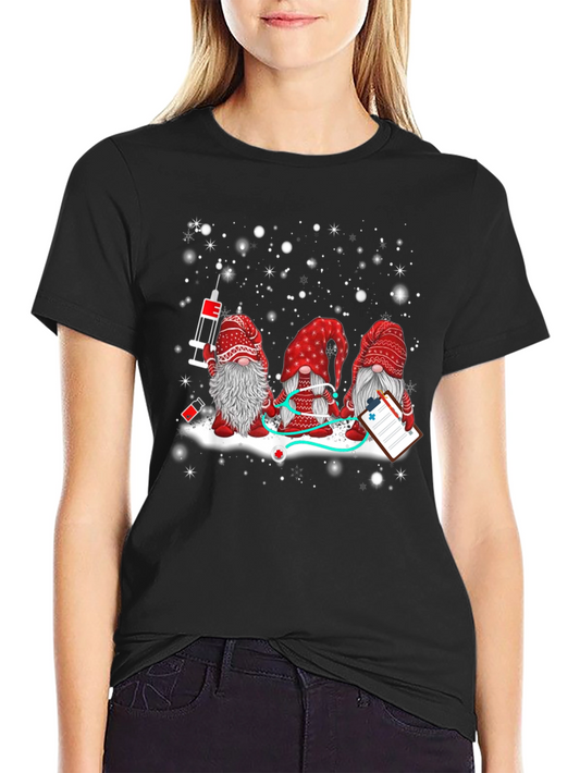 Nurse Gnomes T-Shirt: Holiday Health Hero