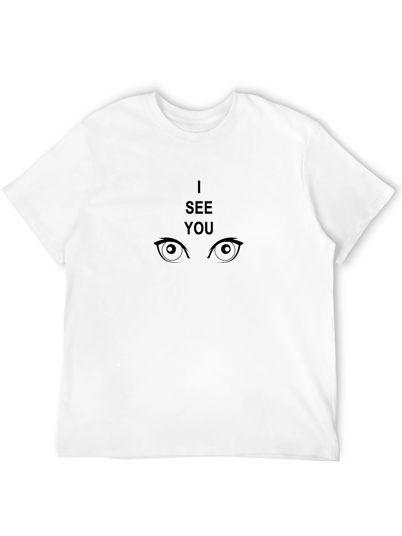 I See You Black Graphic T-Shirt