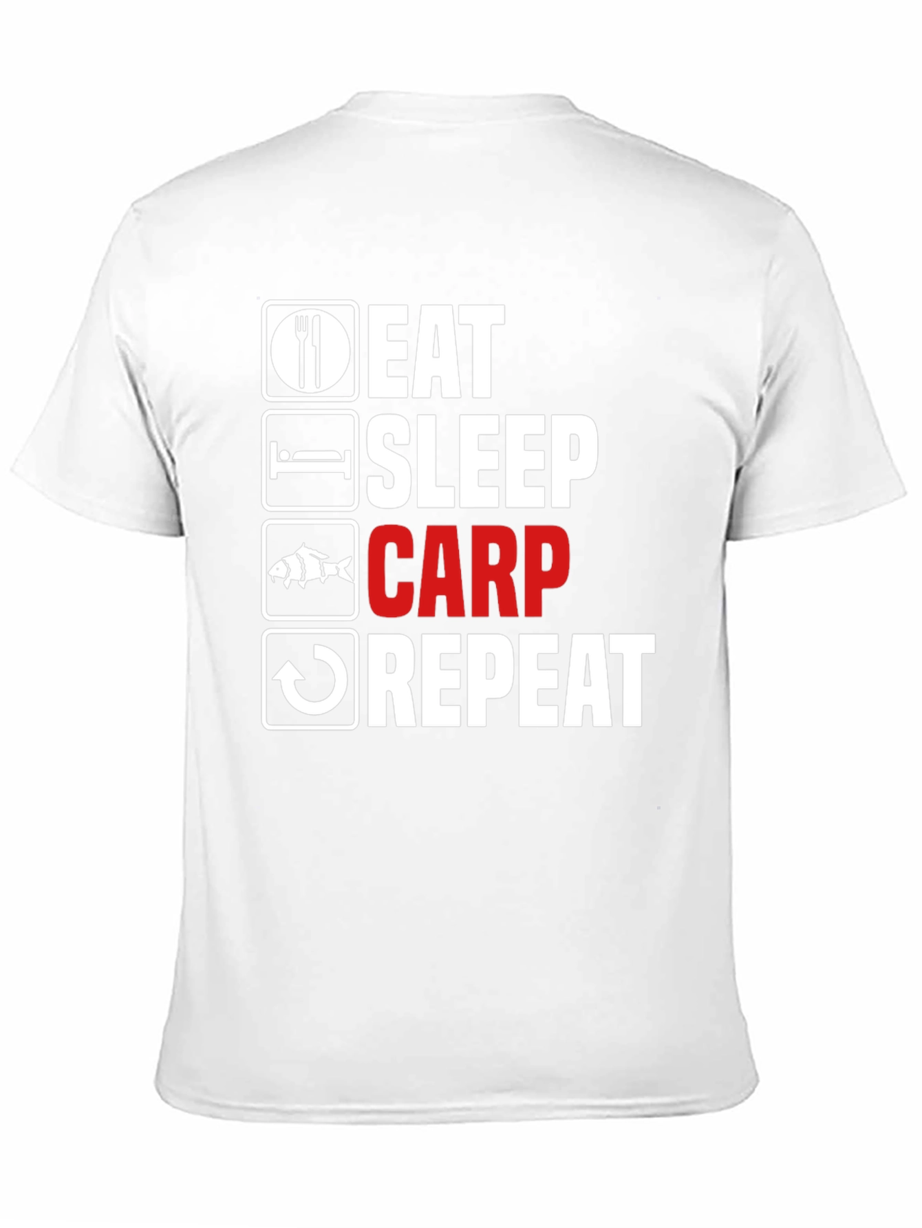 Eat Sleep Carp Repeat - Funny Fishing T-Shirt
