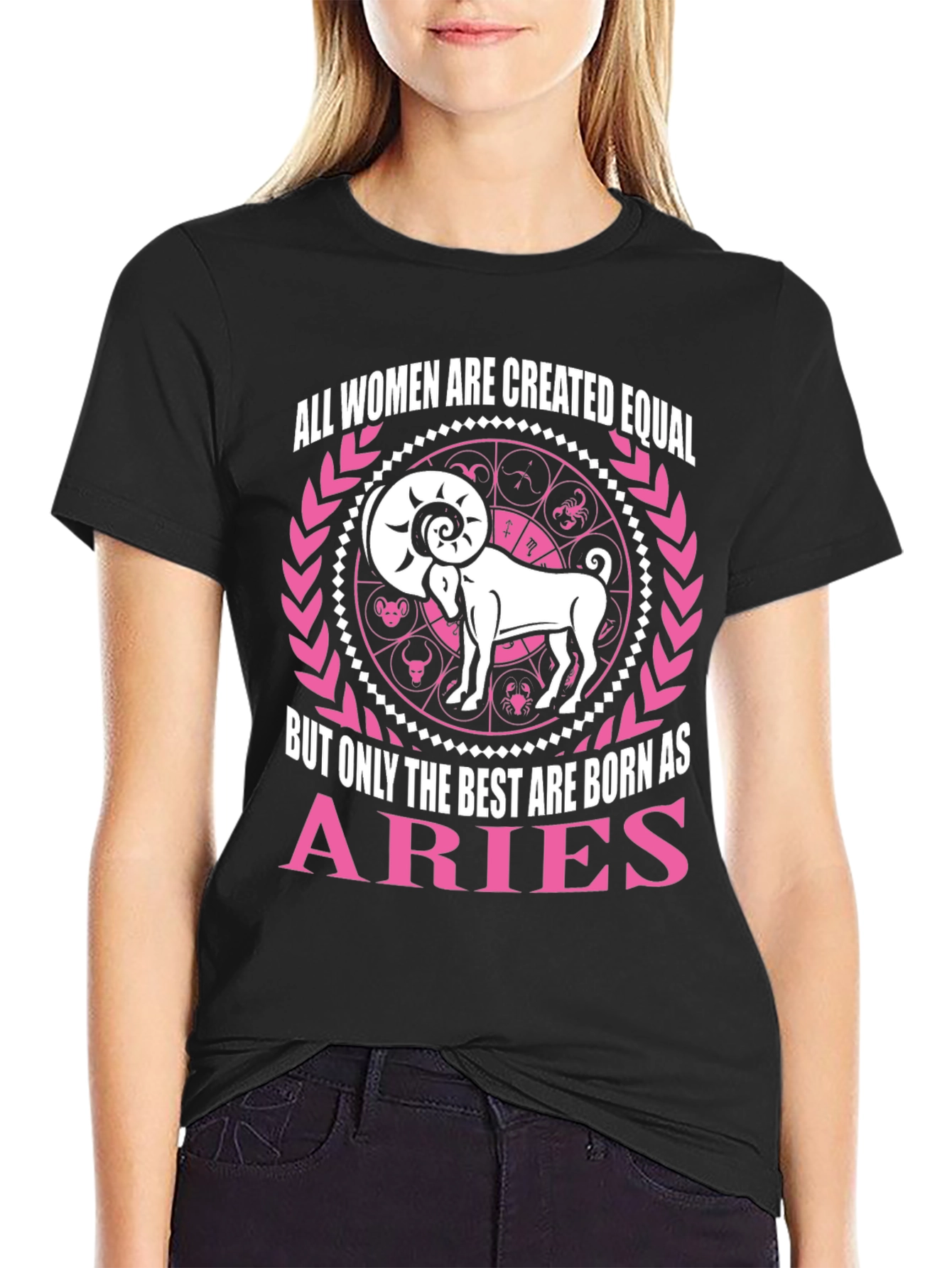 Aries Zodiac Womens T-Shirt
