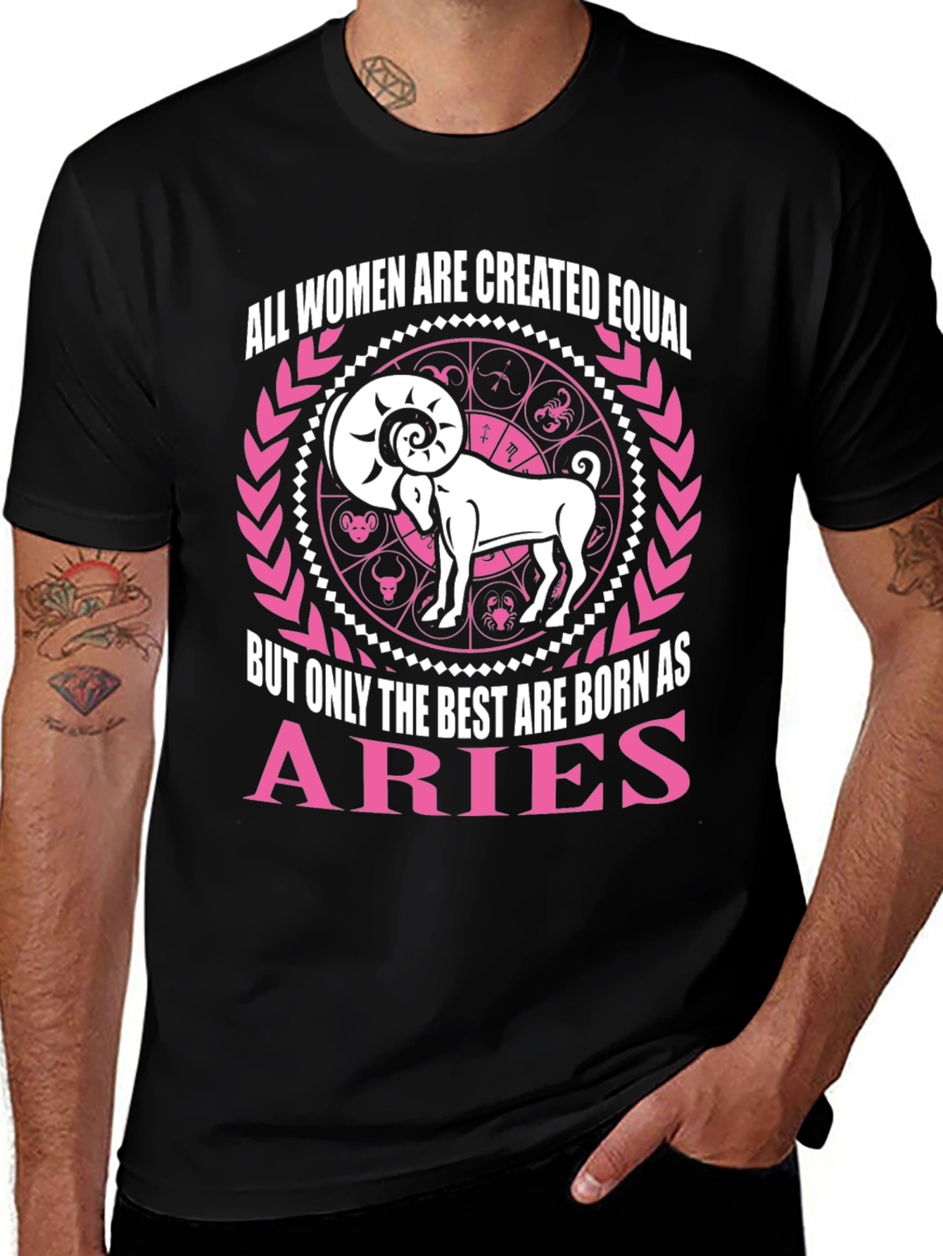 Aries Zodiac Womens T-Shirt