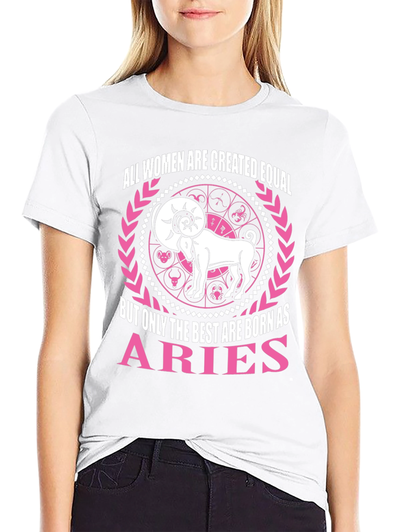 Aries Zodiac Womens T-Shirt