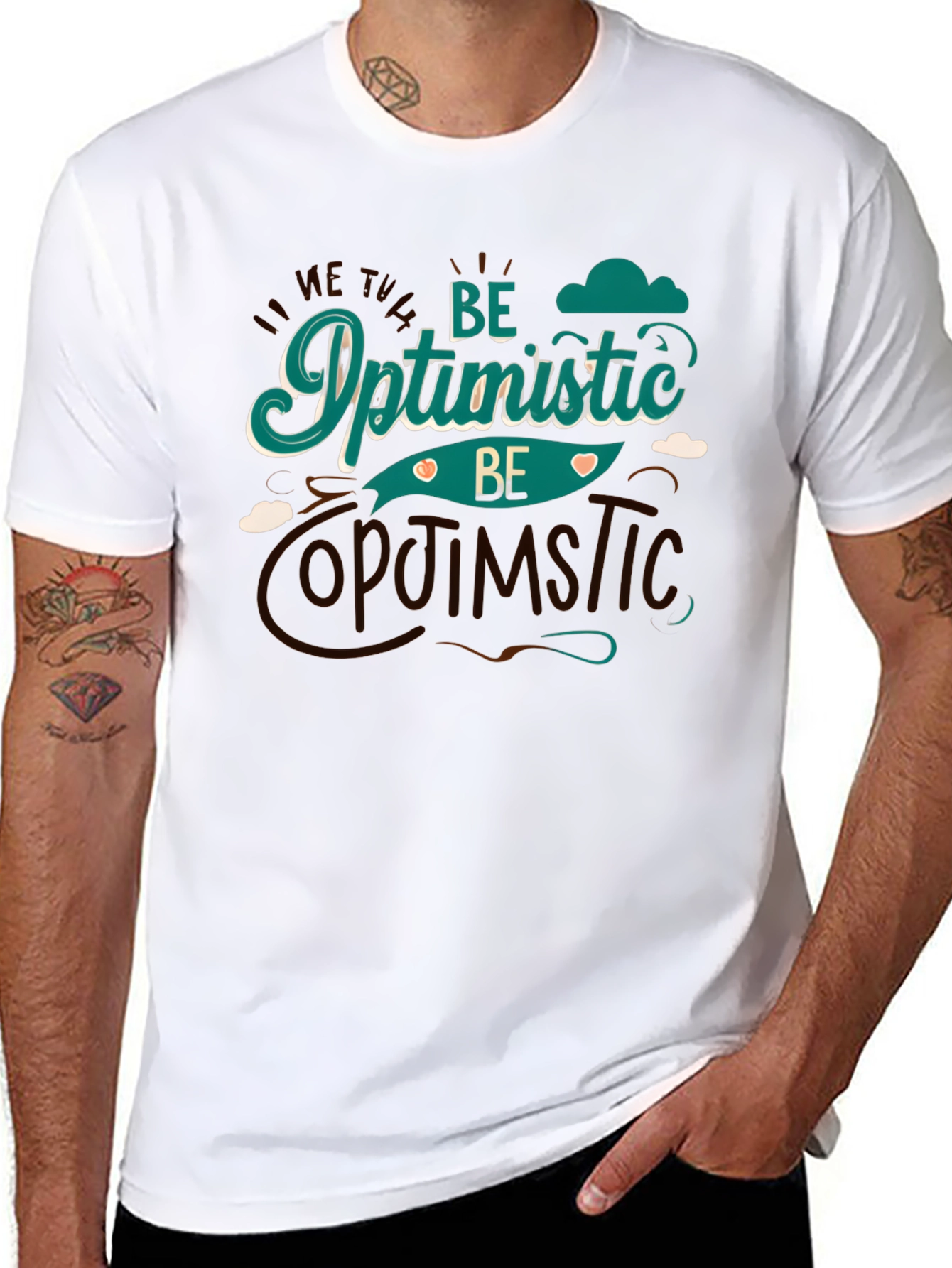 Be Optimistic Graphic Tee - Stylish Comfort