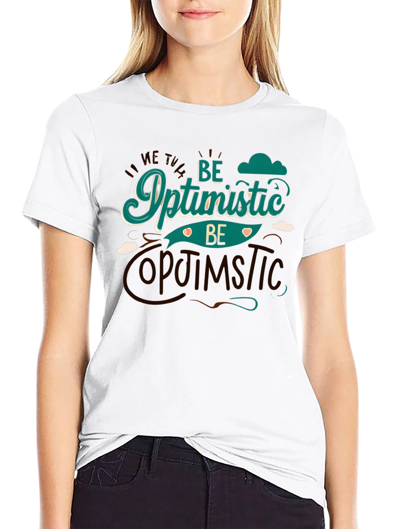 Be Optimistic Graphic Tee - Stylish Comfort