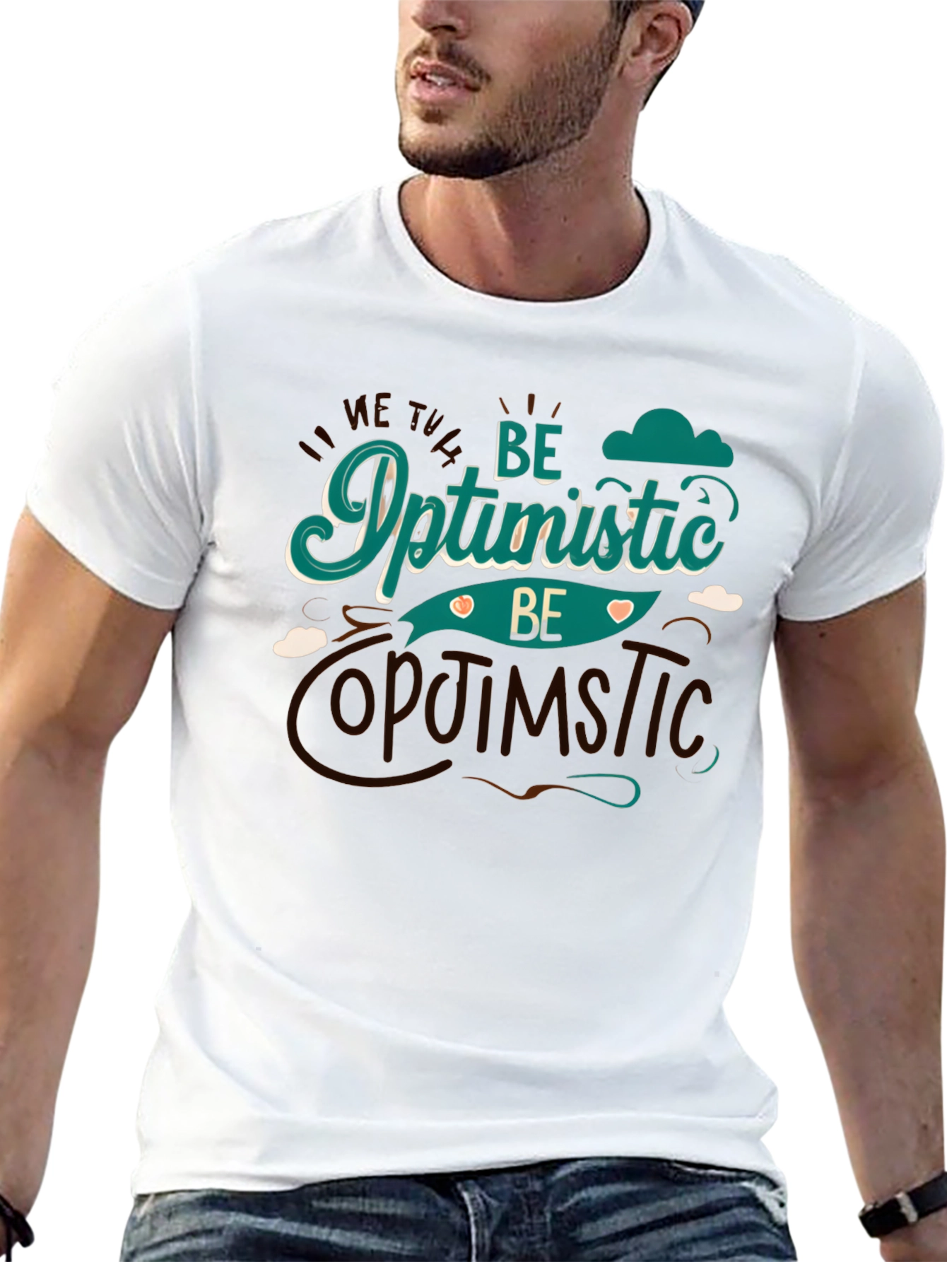 Be Optimistic Graphic Tee - Stylish Comfort